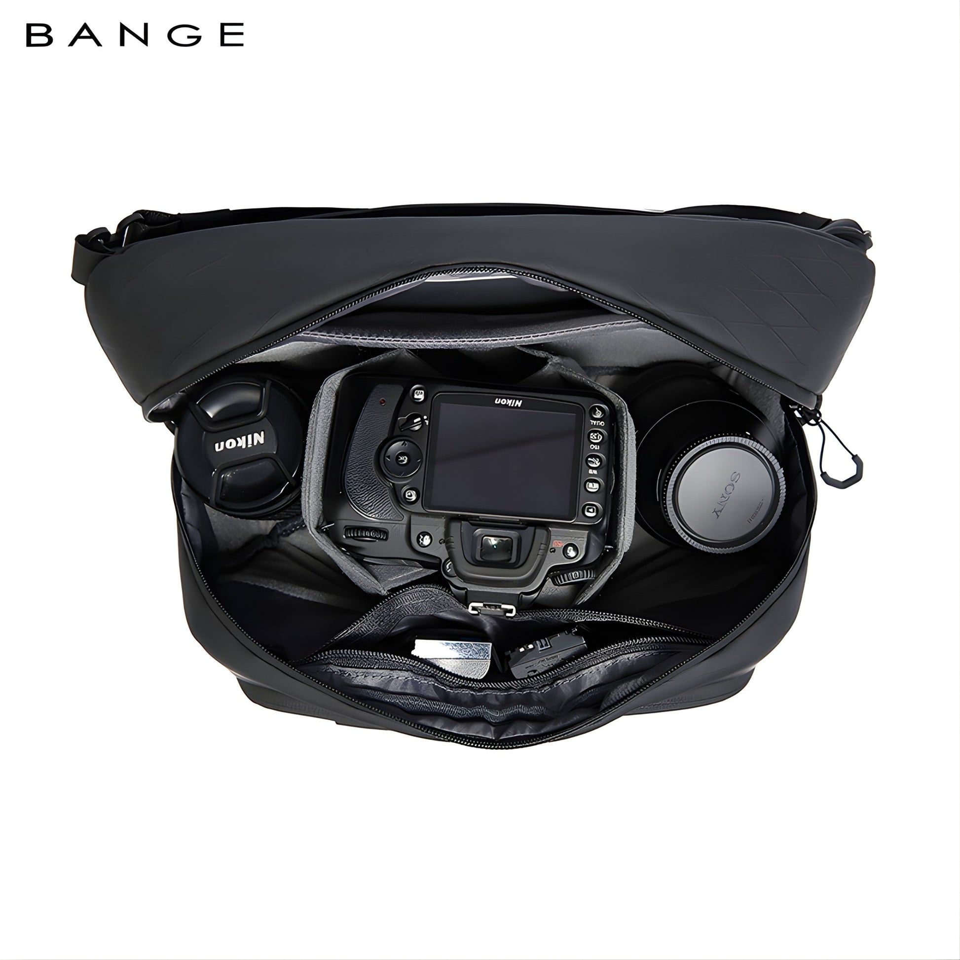 Backper Capella Waterproof Polyester Sling Bag — back panel