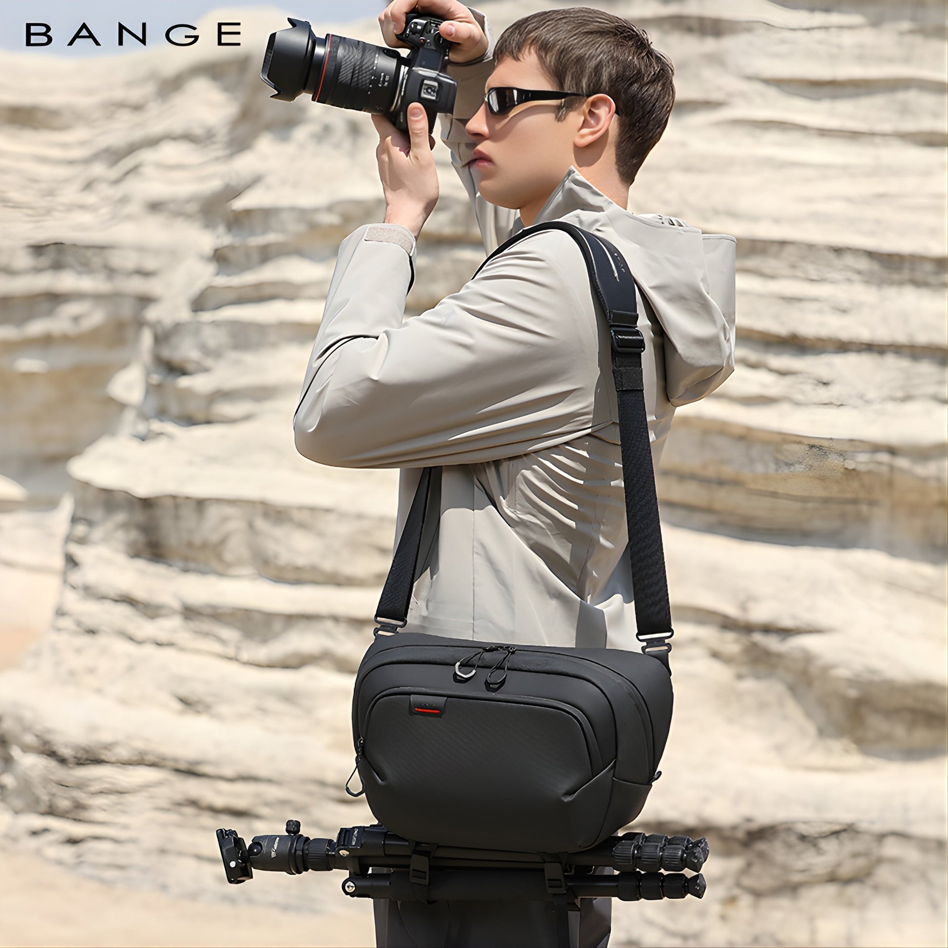 Backper Capella Waterproof Polyester Sling Bag — lifestyle shot