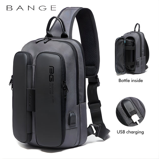 Backper Mira Anti-Theft Oxford Sling Bag — front view