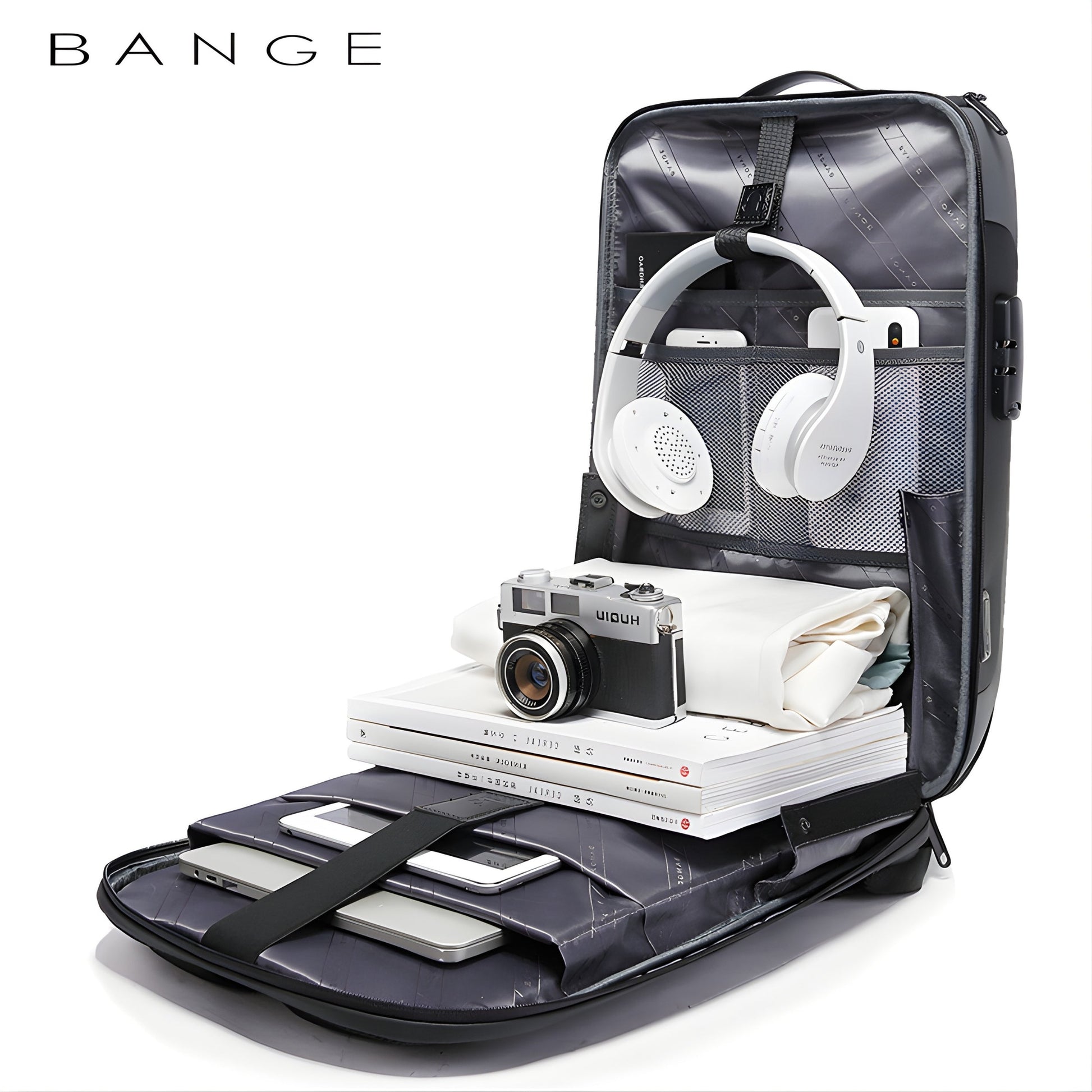 Backper Onyx Anti-Theft Nylon Backpack — back panel