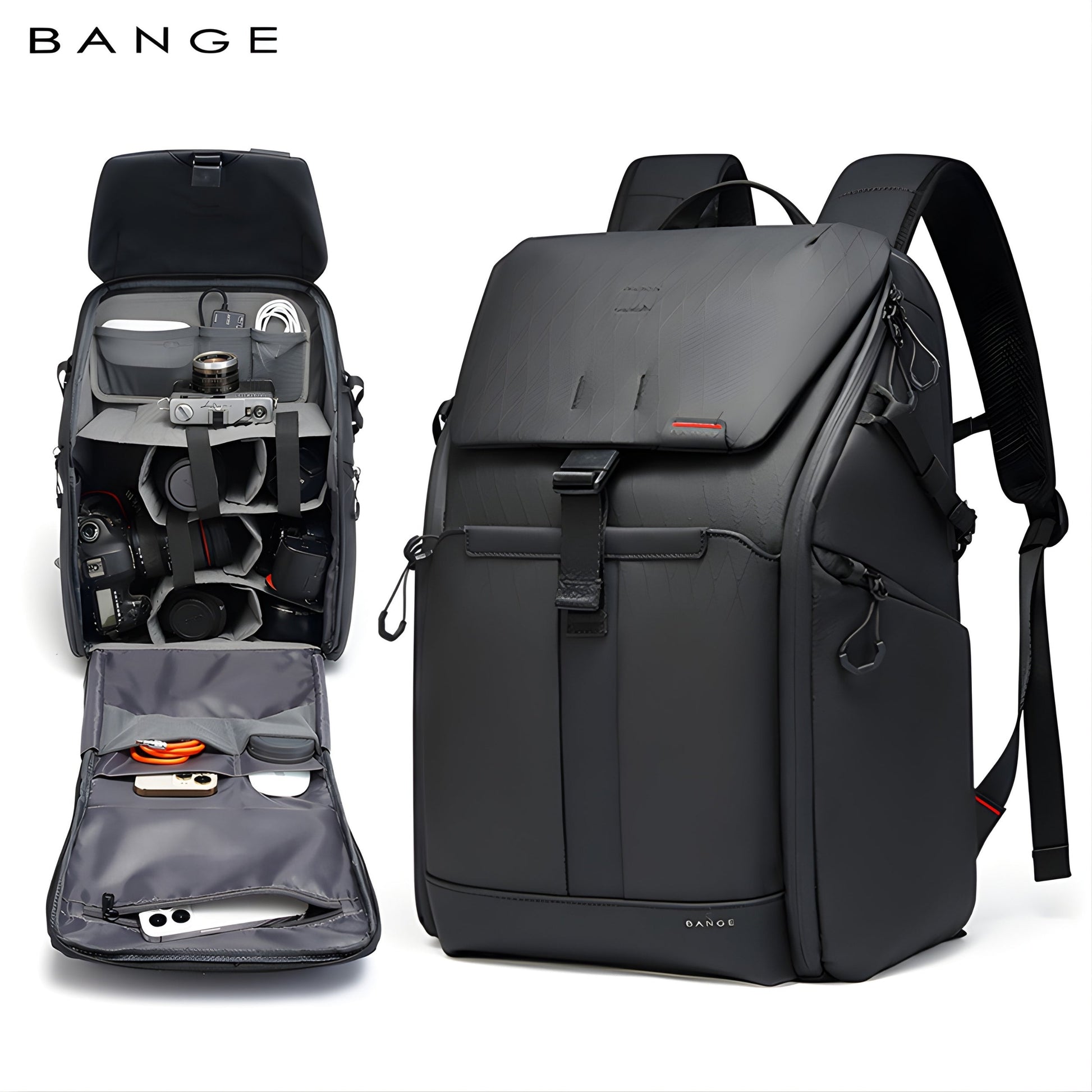 Backper Antares Waterproof Polyester Camera Backpack — interior compartment