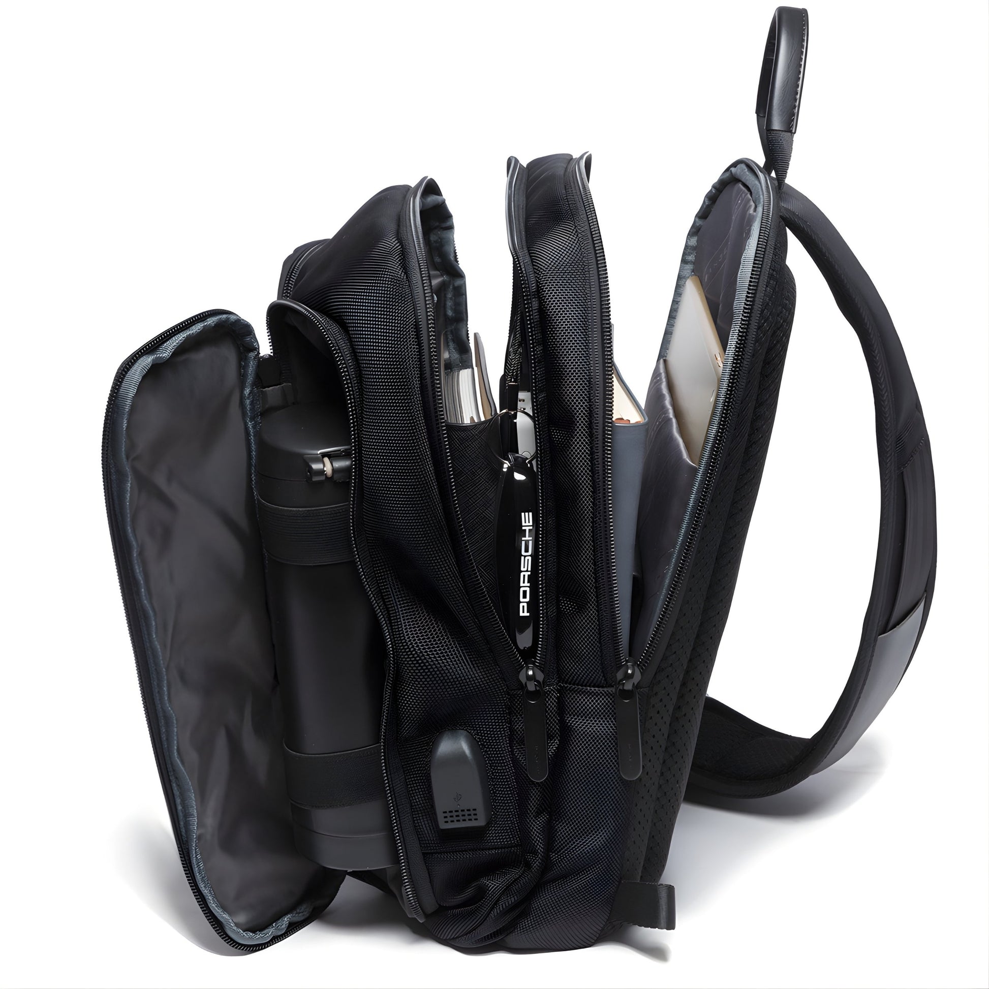 Backper Mira Anti-Theft Oxford Sling Bag — back panel