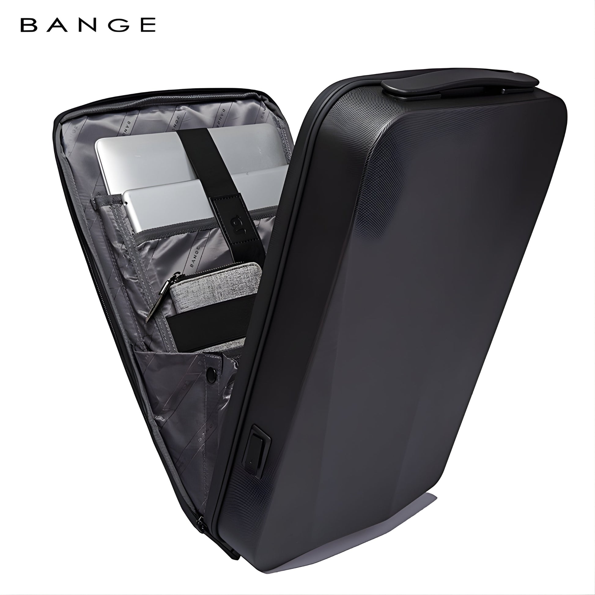 Backper Quasar Anti-Theft Polyester Backpack — back panel
