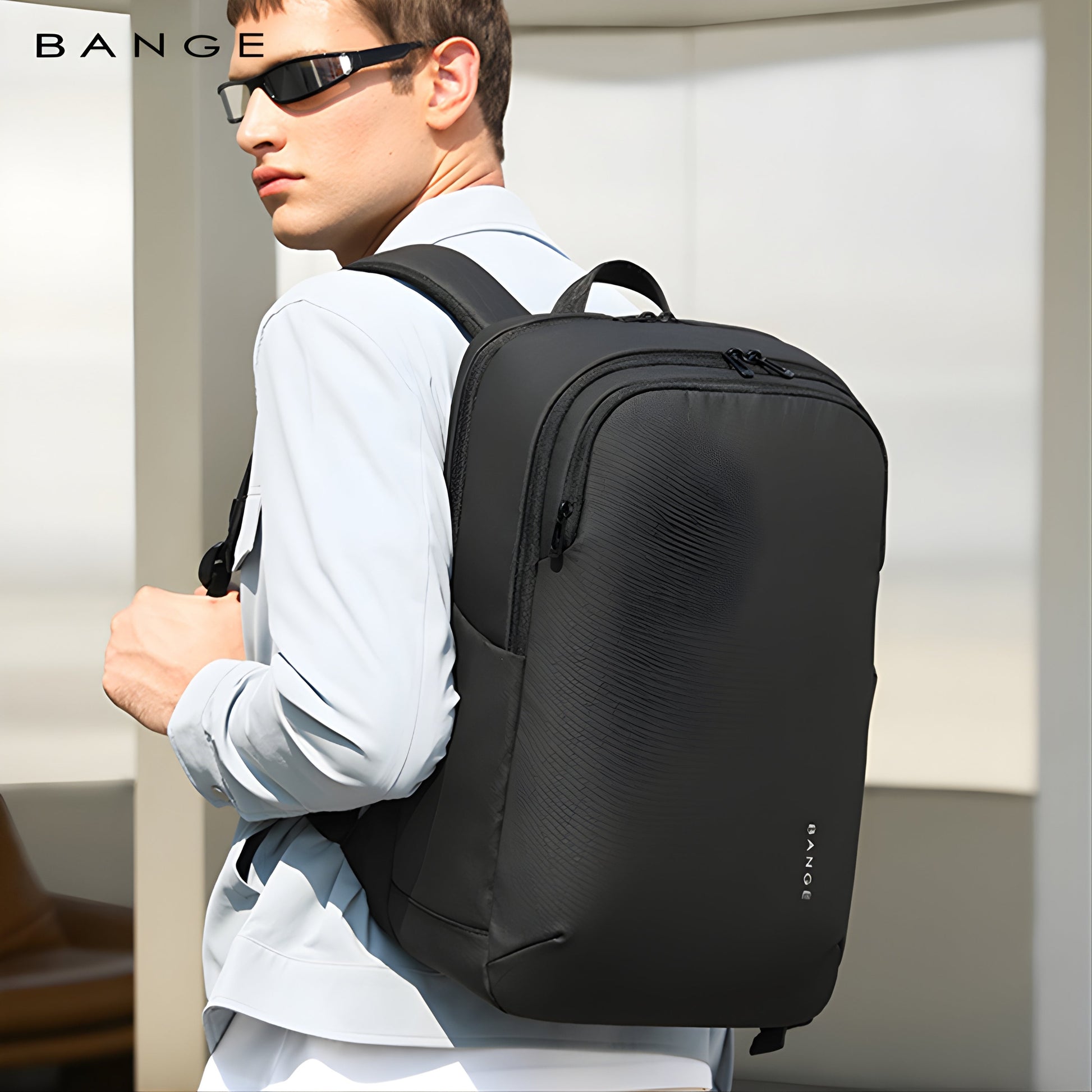 Backper Draco Laptop Polyester Backpack — lifestyle shot