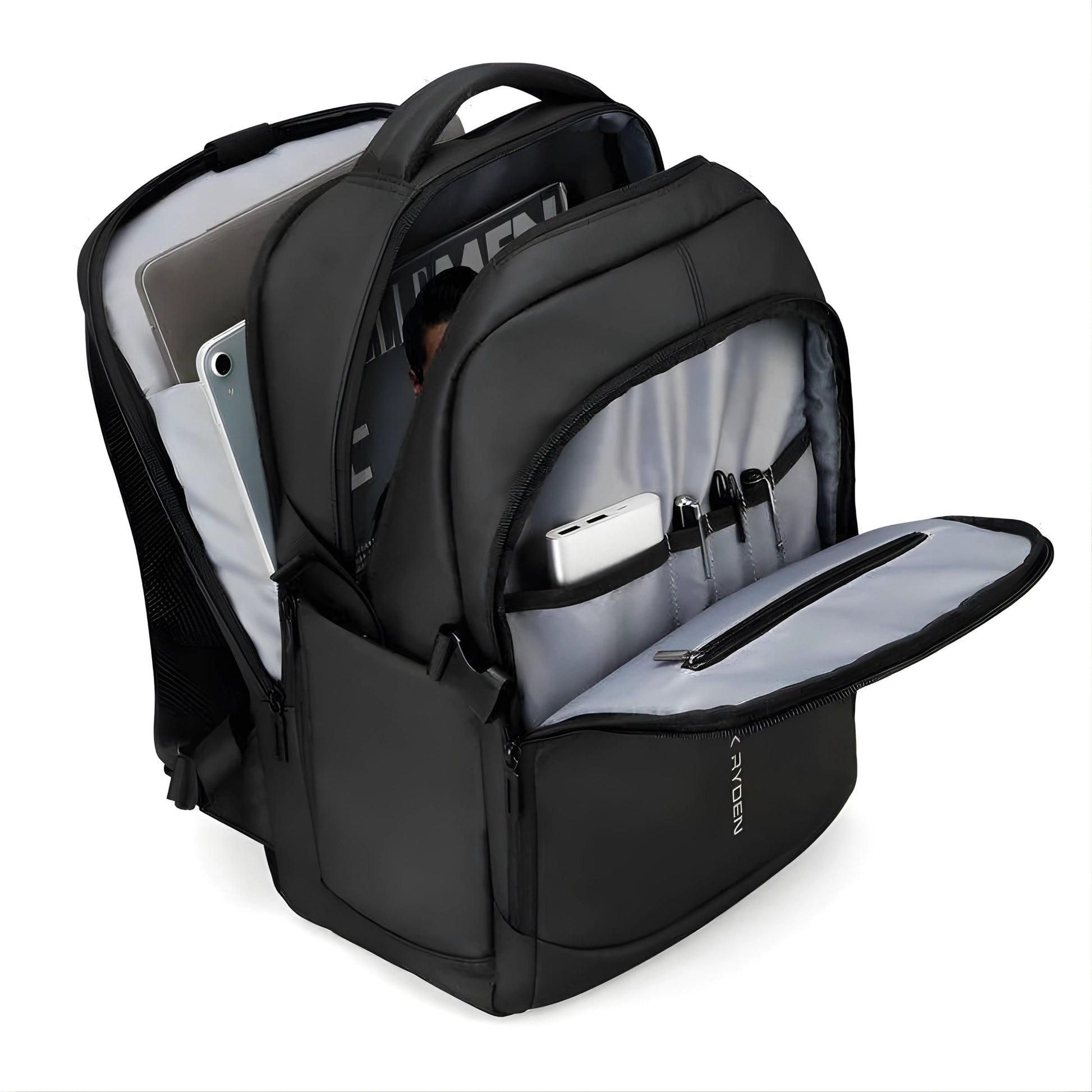 Backper Oasis Modern Oxford Backpack — back panel