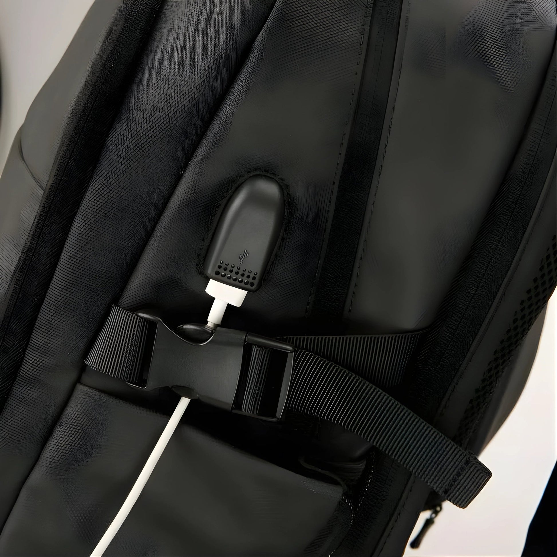 Backper Oasis Modern Oxford Backpack — interior compartment