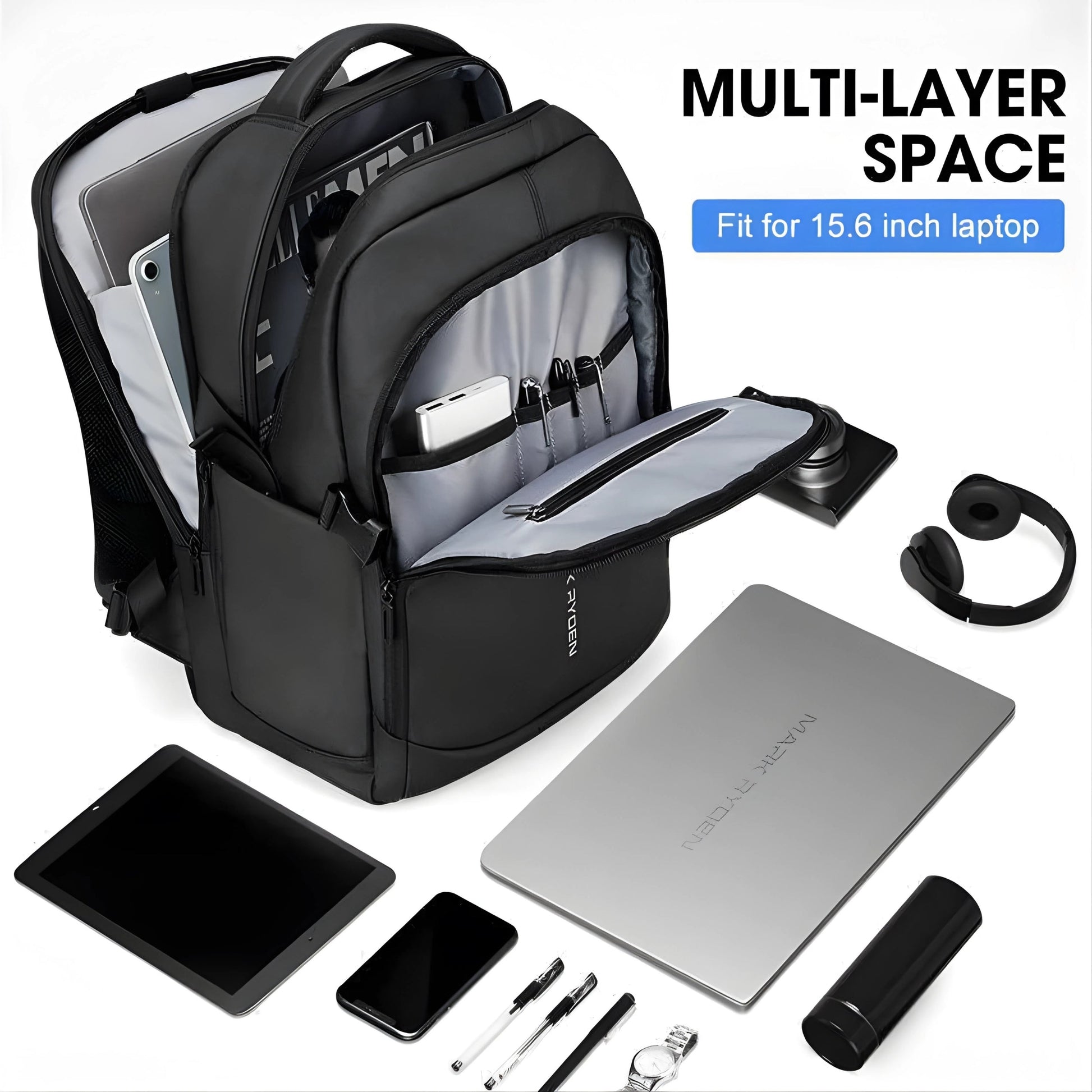 Backper Oasis Modern Oxford Backpack — size reference