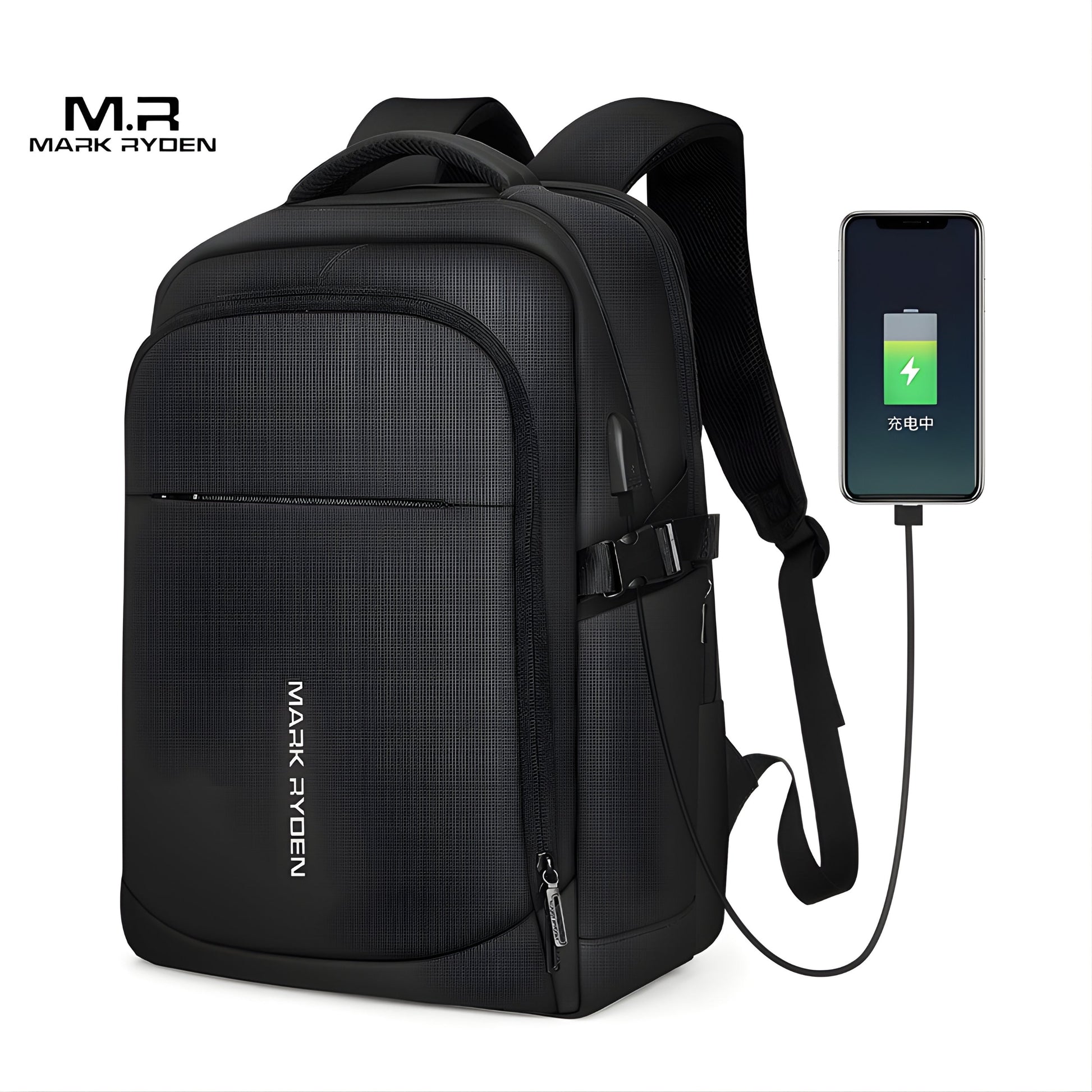Backper Oasis Modern Oxford Backpack — front view