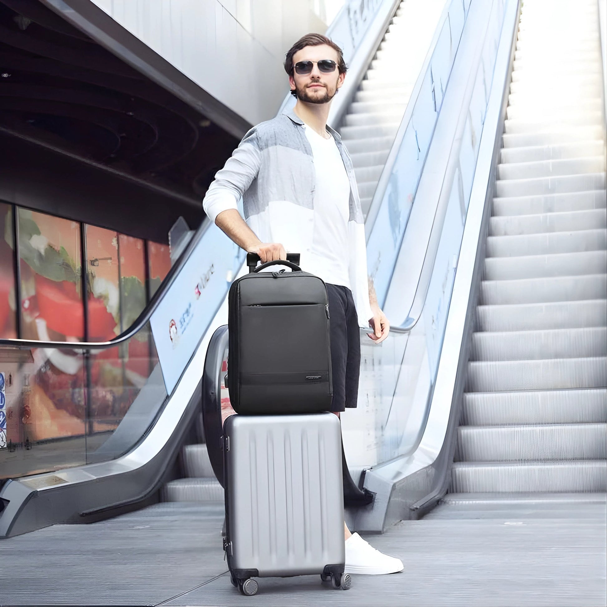 Backper Cypress Anti-Theft Oxford Backpack — lifestyle shot