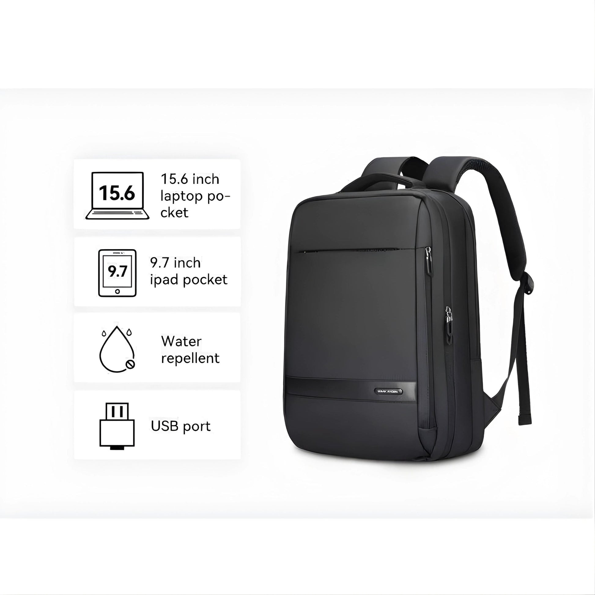 Backper Cypress Anti-Theft Oxford Backpack — back panel