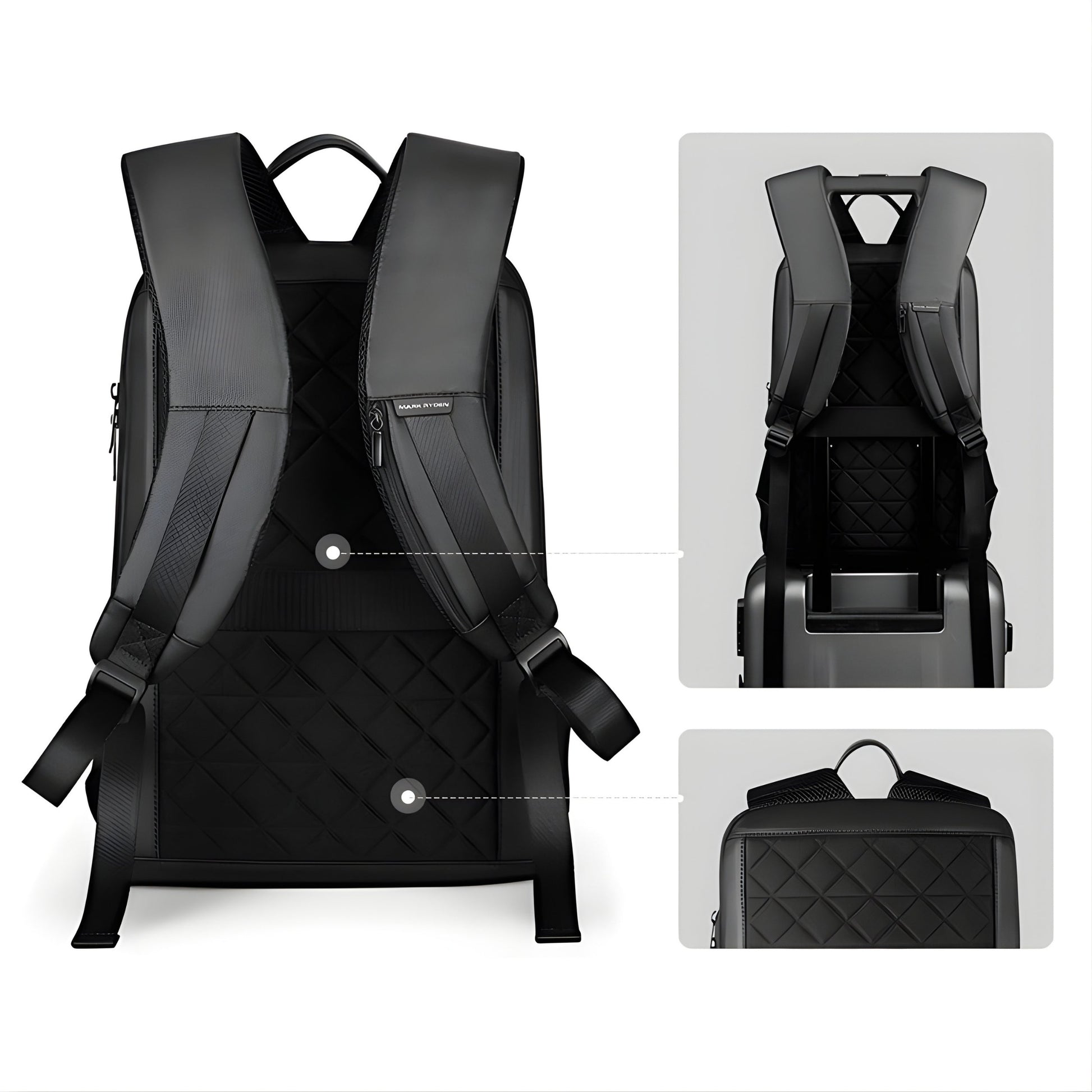 Backper Indus Anti-Theft Oxford Backpack — interior compartment