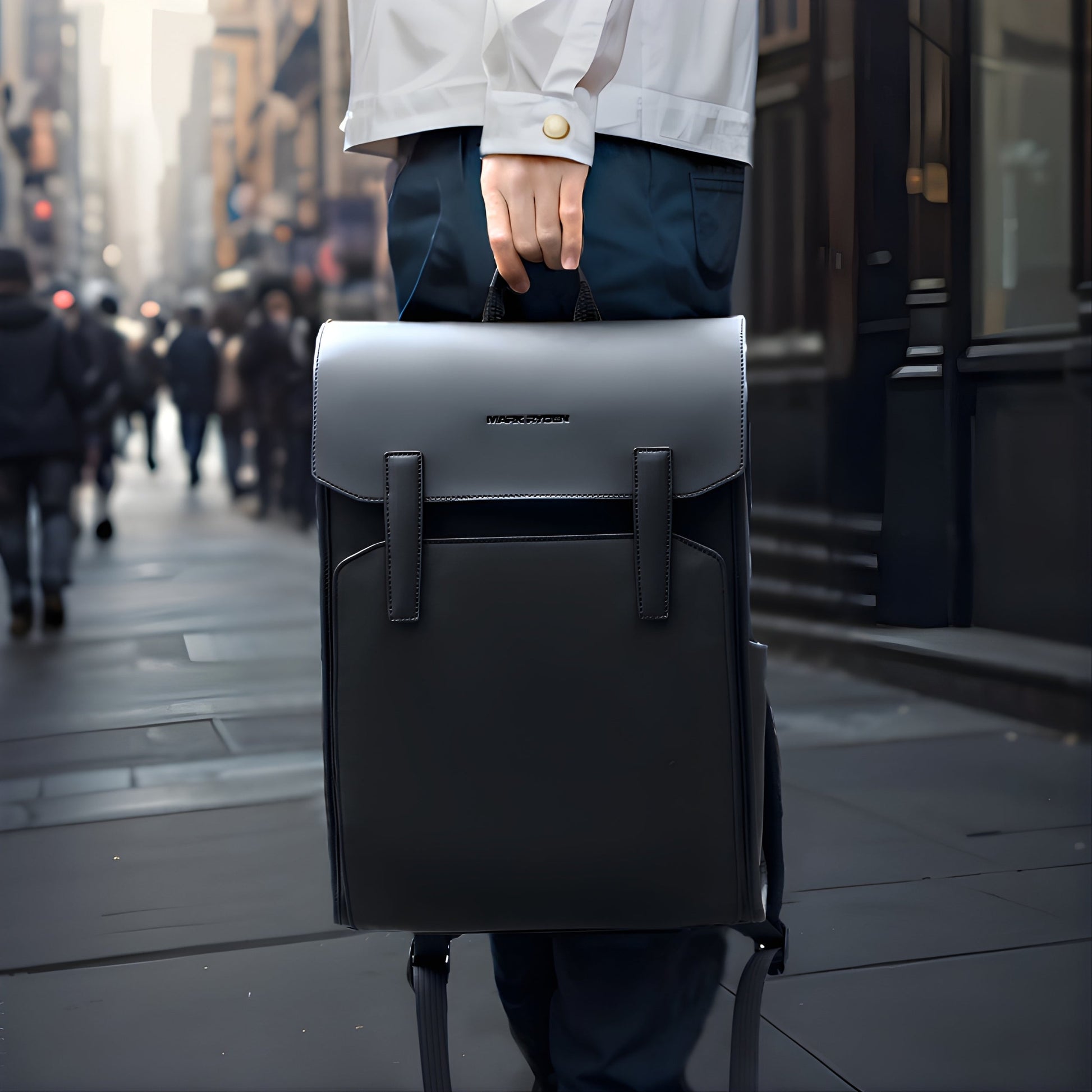Backper Mirage Anti-Theft Oxford Backpack — back panel