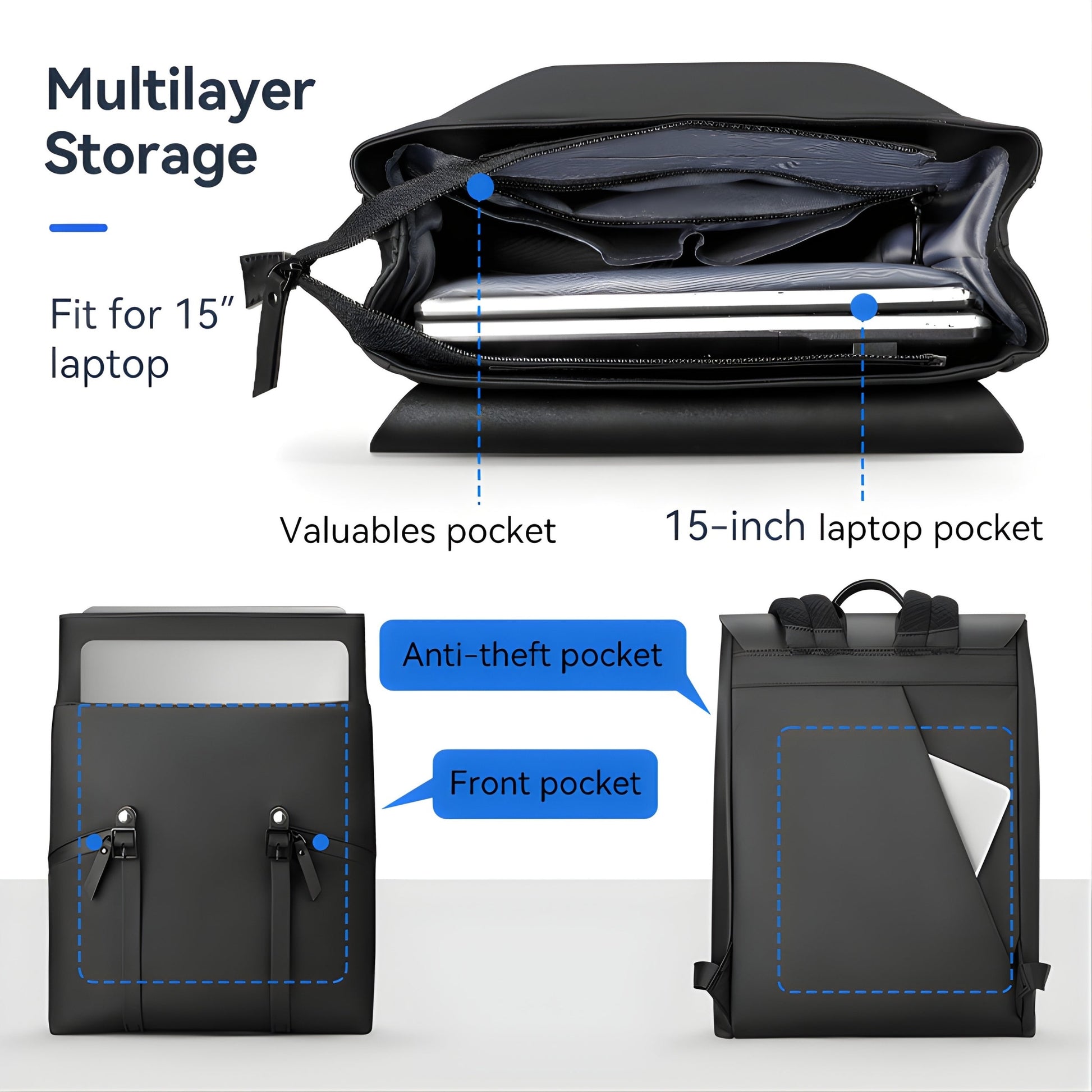Backper Bracchium Travel Oxford Backpack — lifestyle shot