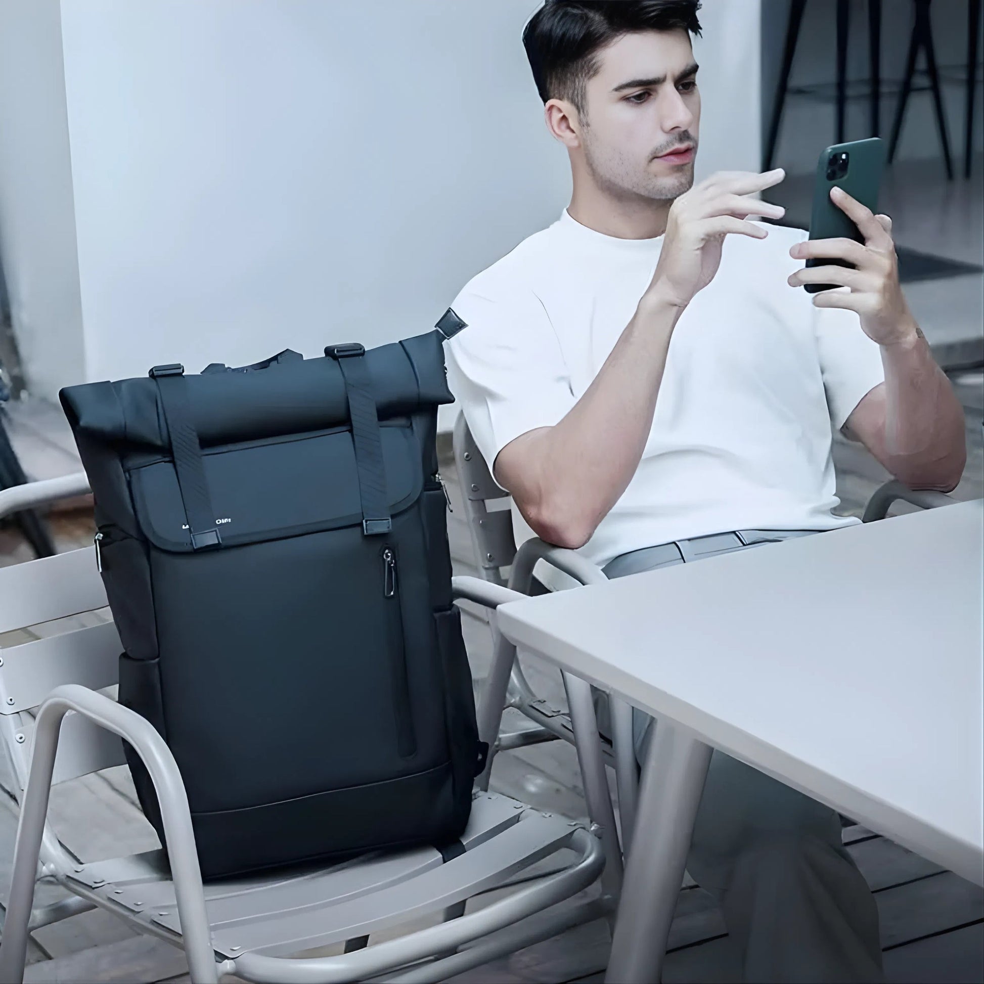 Backper Andros Waterproof Oxford Backpack — size reference