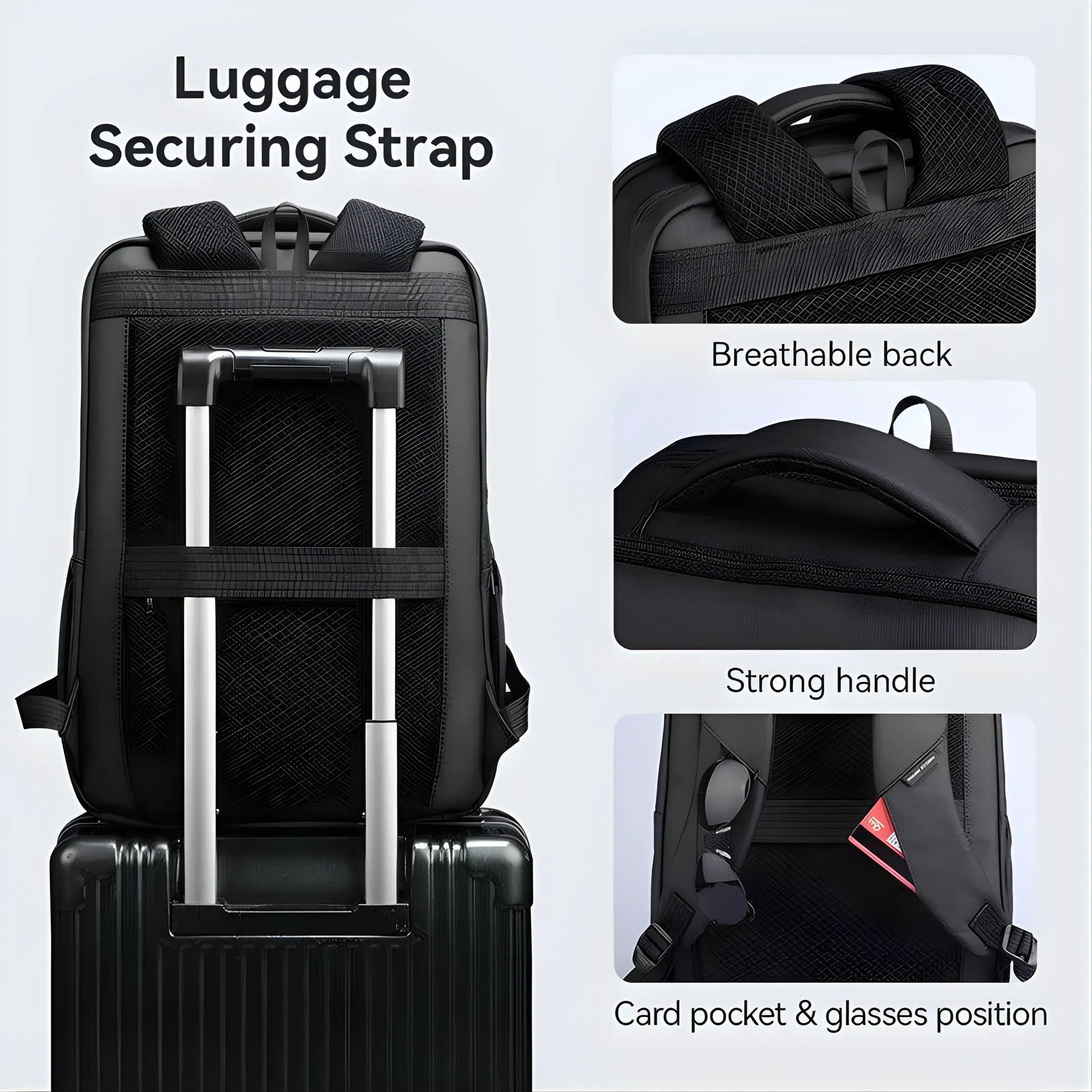 Backper Pictor Waterproof Oxford Backpack — feature detail