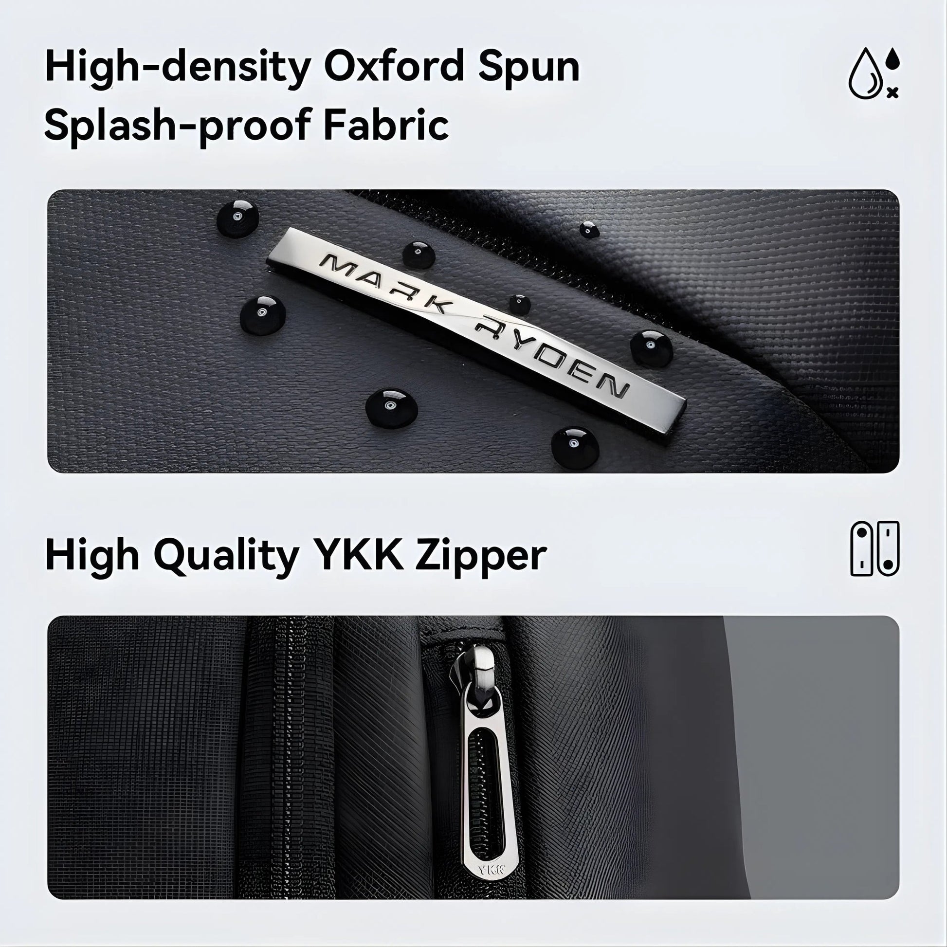 Backper Pictor Waterproof Oxford Backpack — packed view
