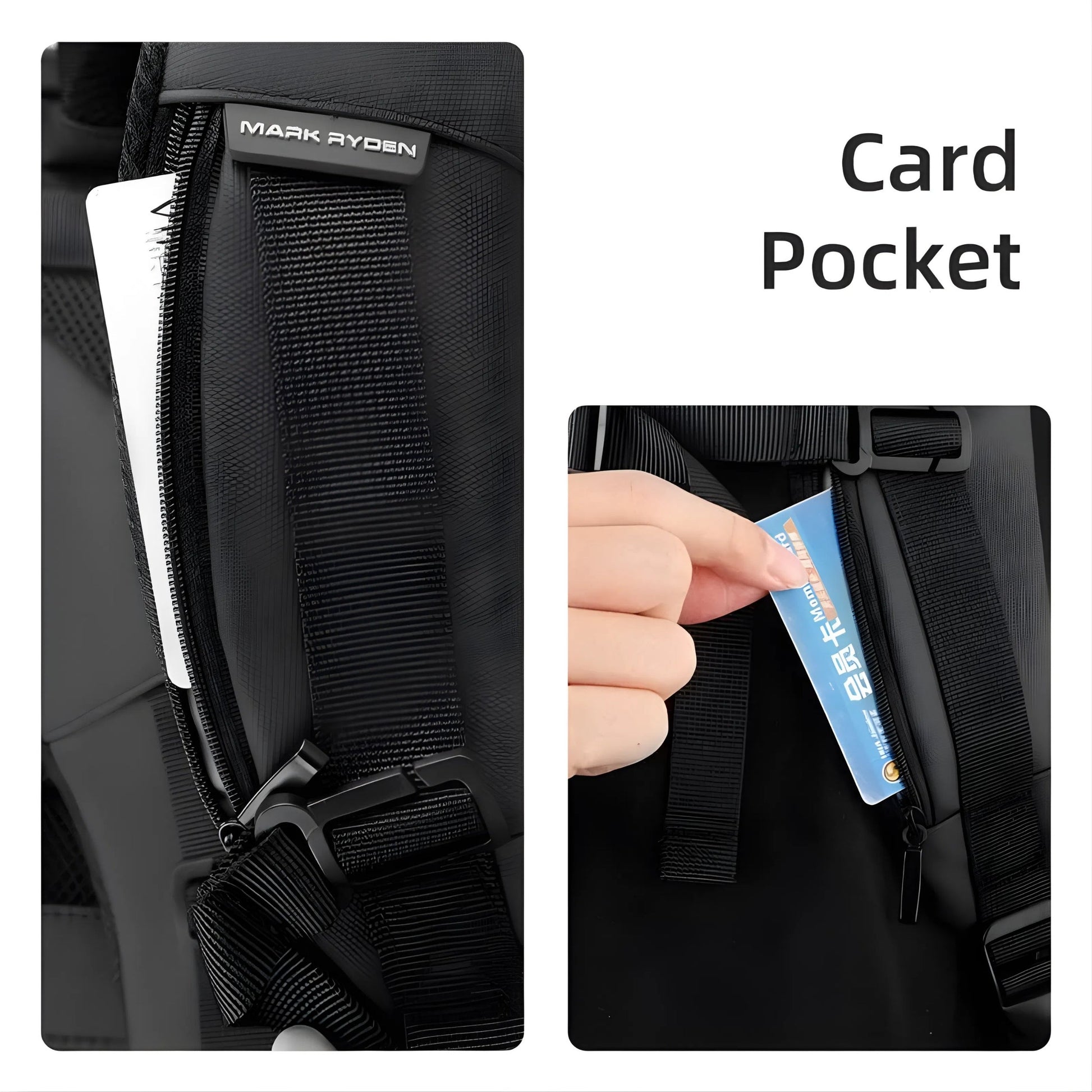 Backper Telescopium Travel Oxford Backpack — packed view