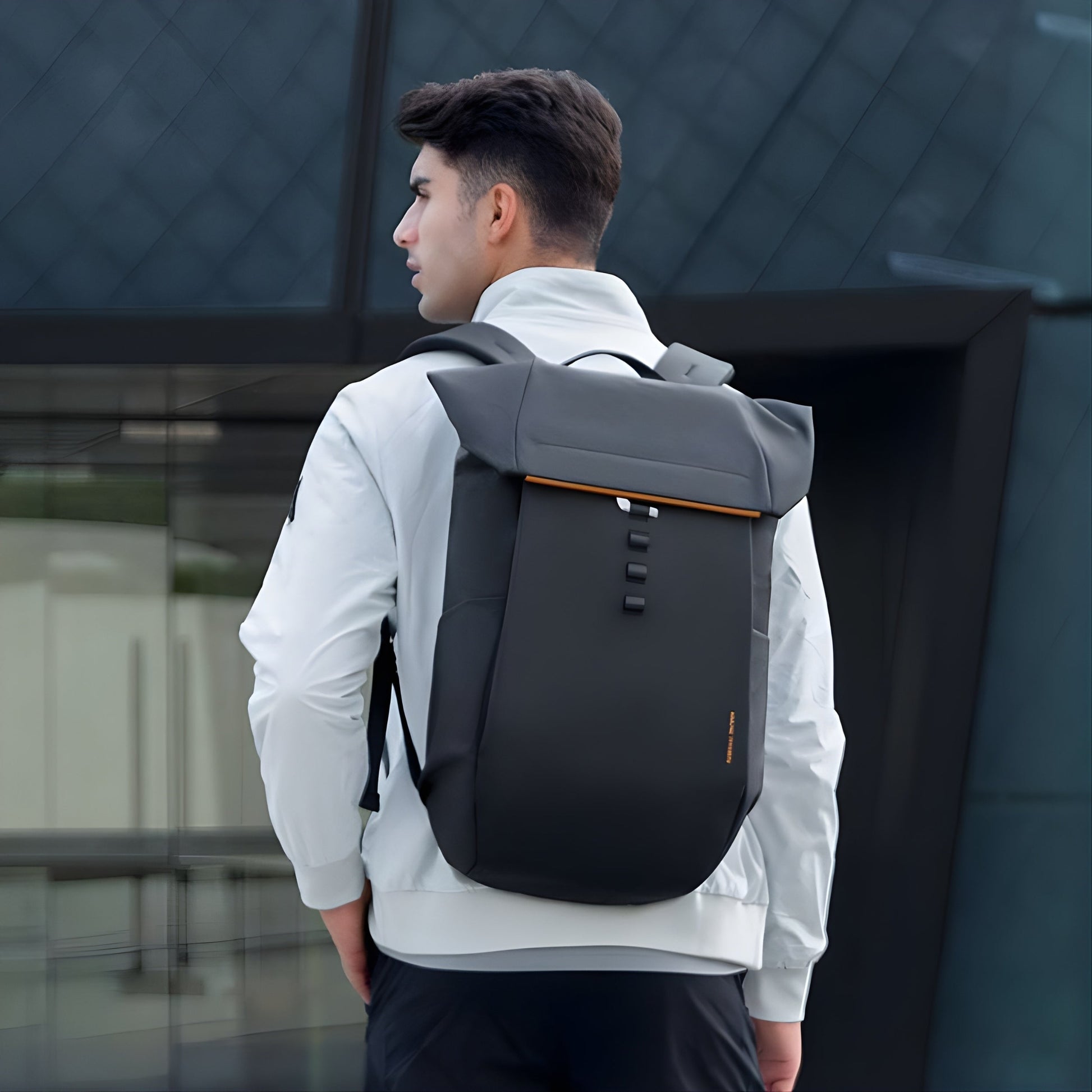 Backper Reticulum Waterproof Oxford Backpack — back panel