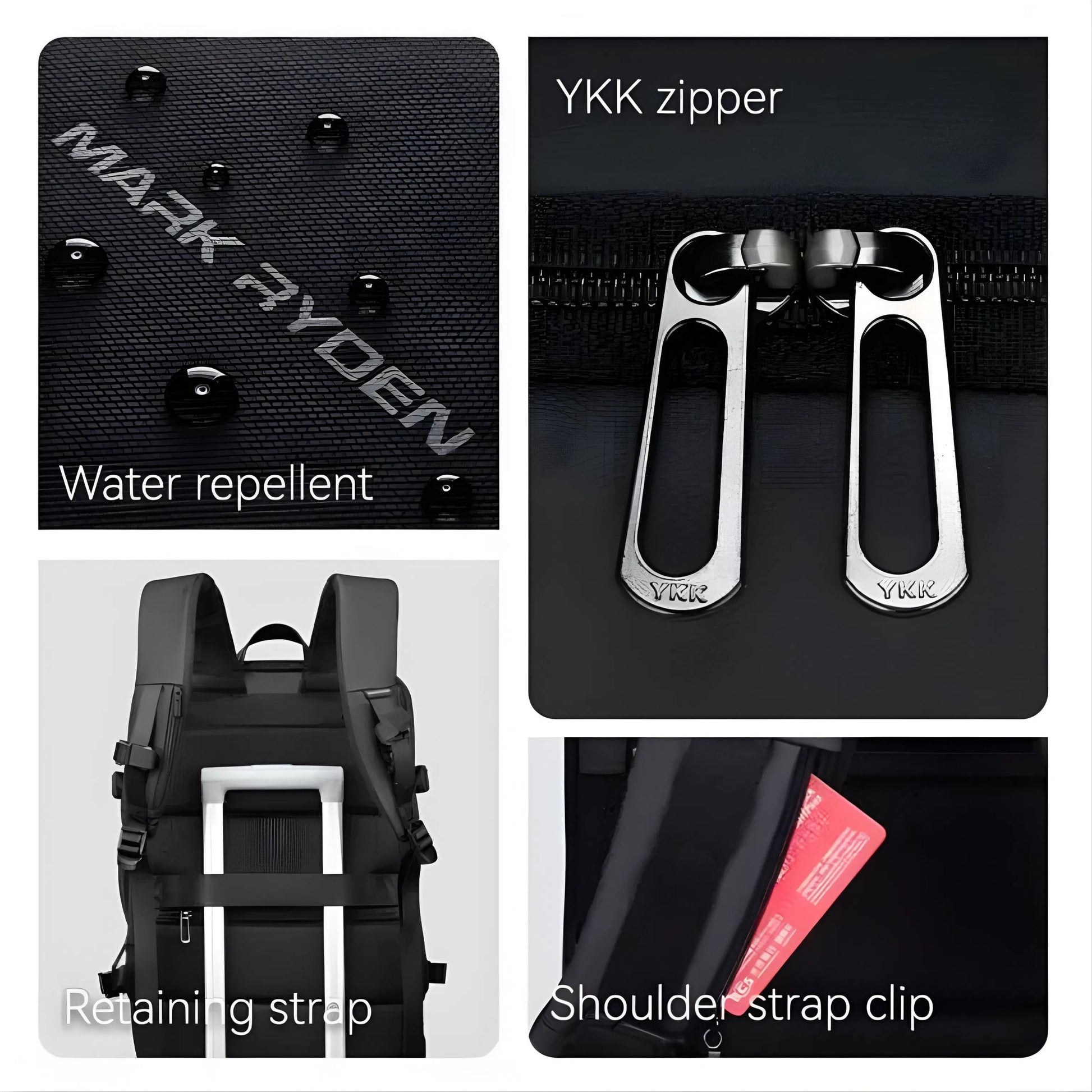 Backper Sagitta Anti-Theft Oxford Backpack — open view