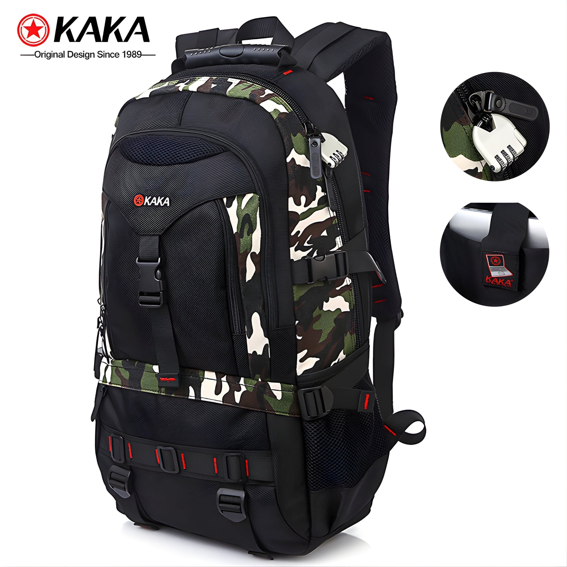 Backper Taurus Anti-Theft Polyester Backpack — front view