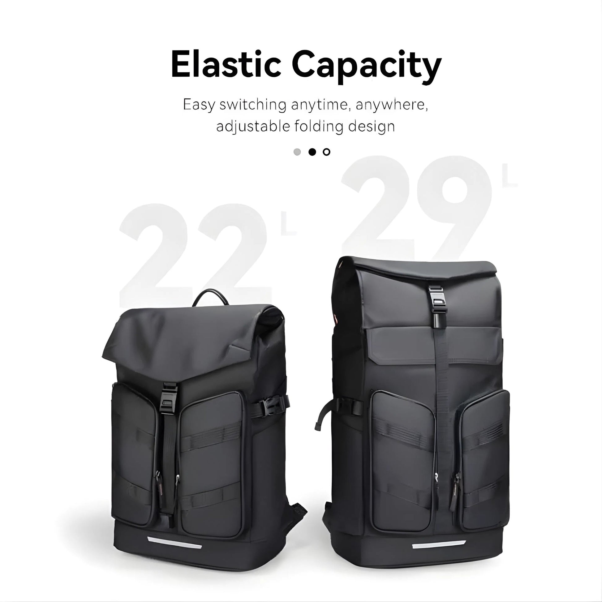 Backper Scorpio Anti-Theft Oxford Backpack — side detail