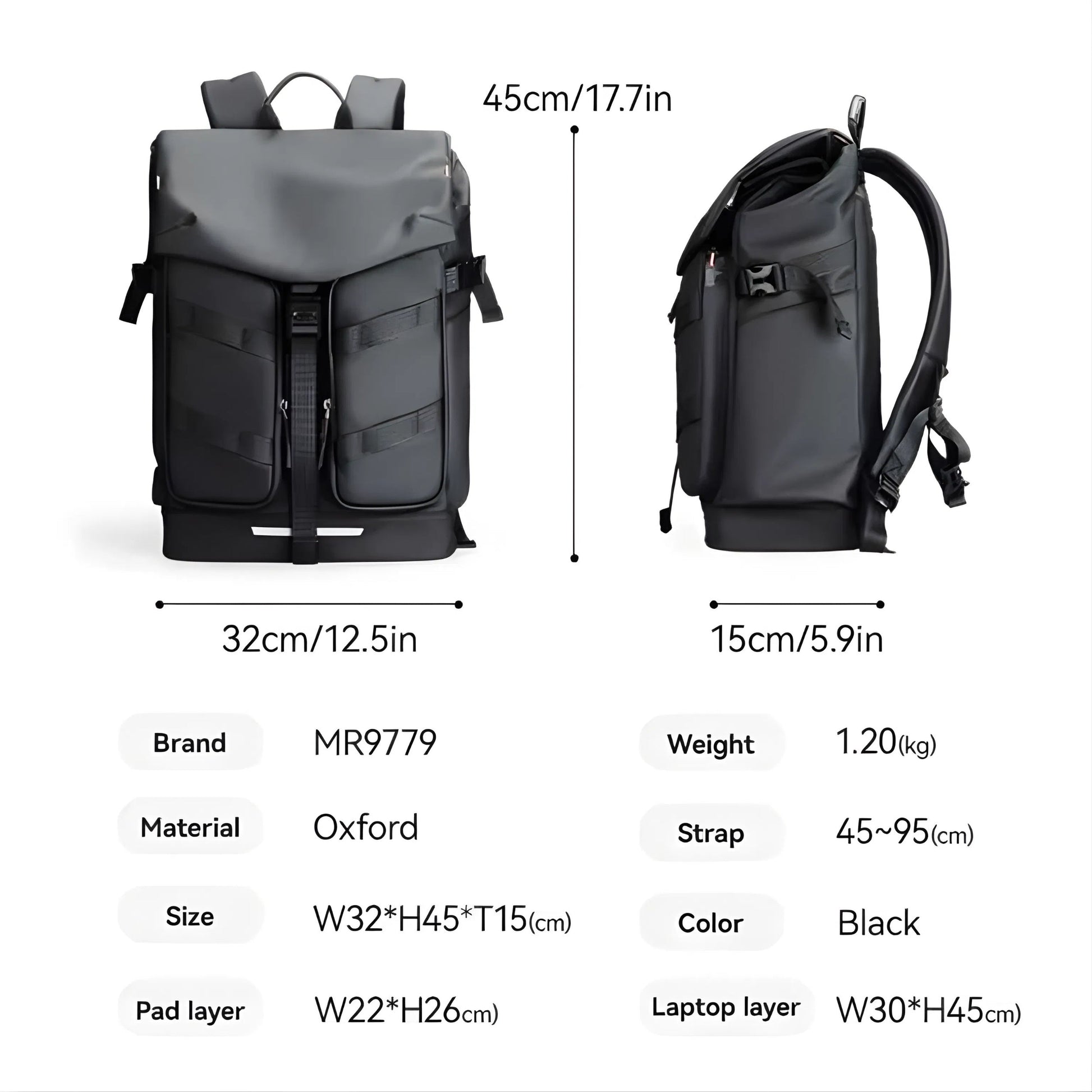 Backper Scorpio Anti-Theft Oxford Backpack — feature detail