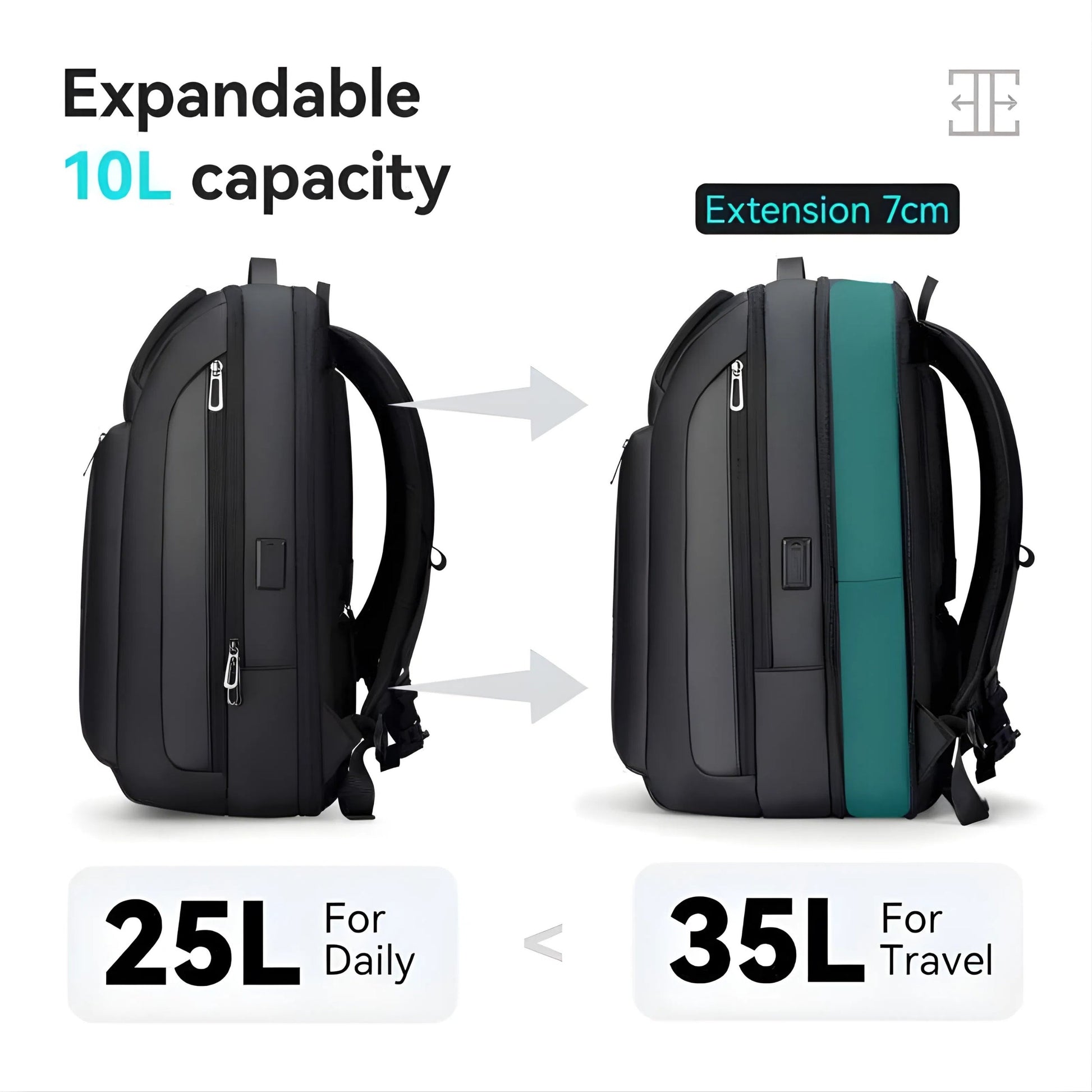 Backper Scutum Waterproof Oxford Backpack — feature detail