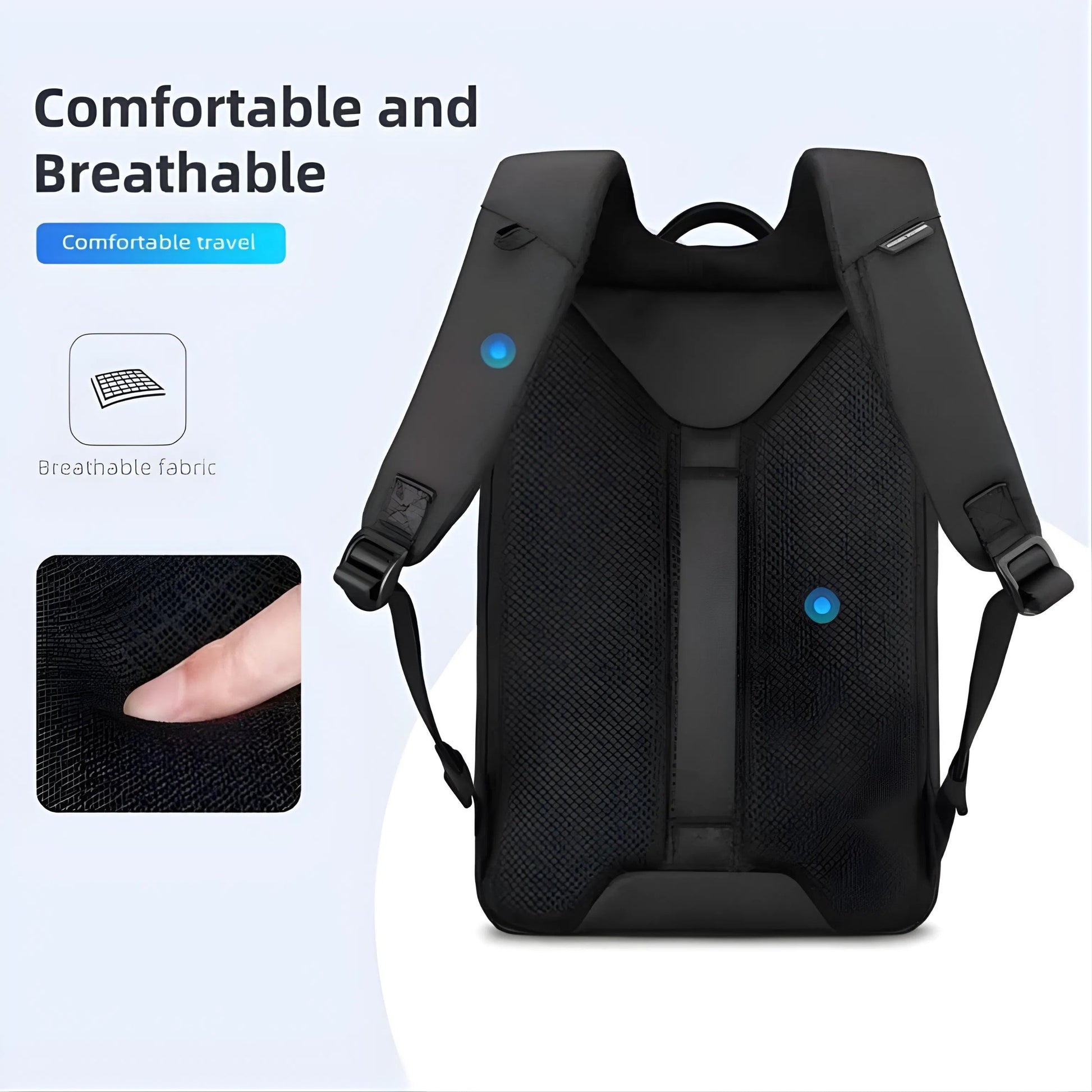 Backper Serpens Waterproof Oxford Backpack — interior compartment