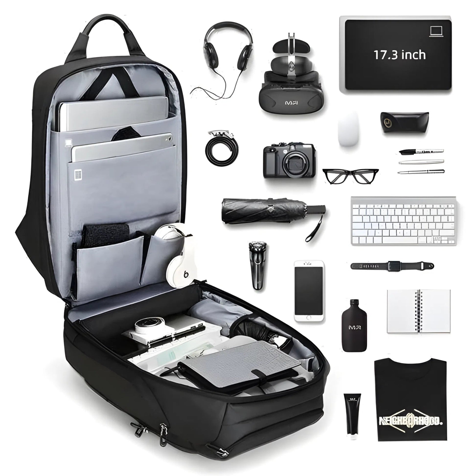 Backper Sextans Waterproof Oxford Backpack — interior compartment