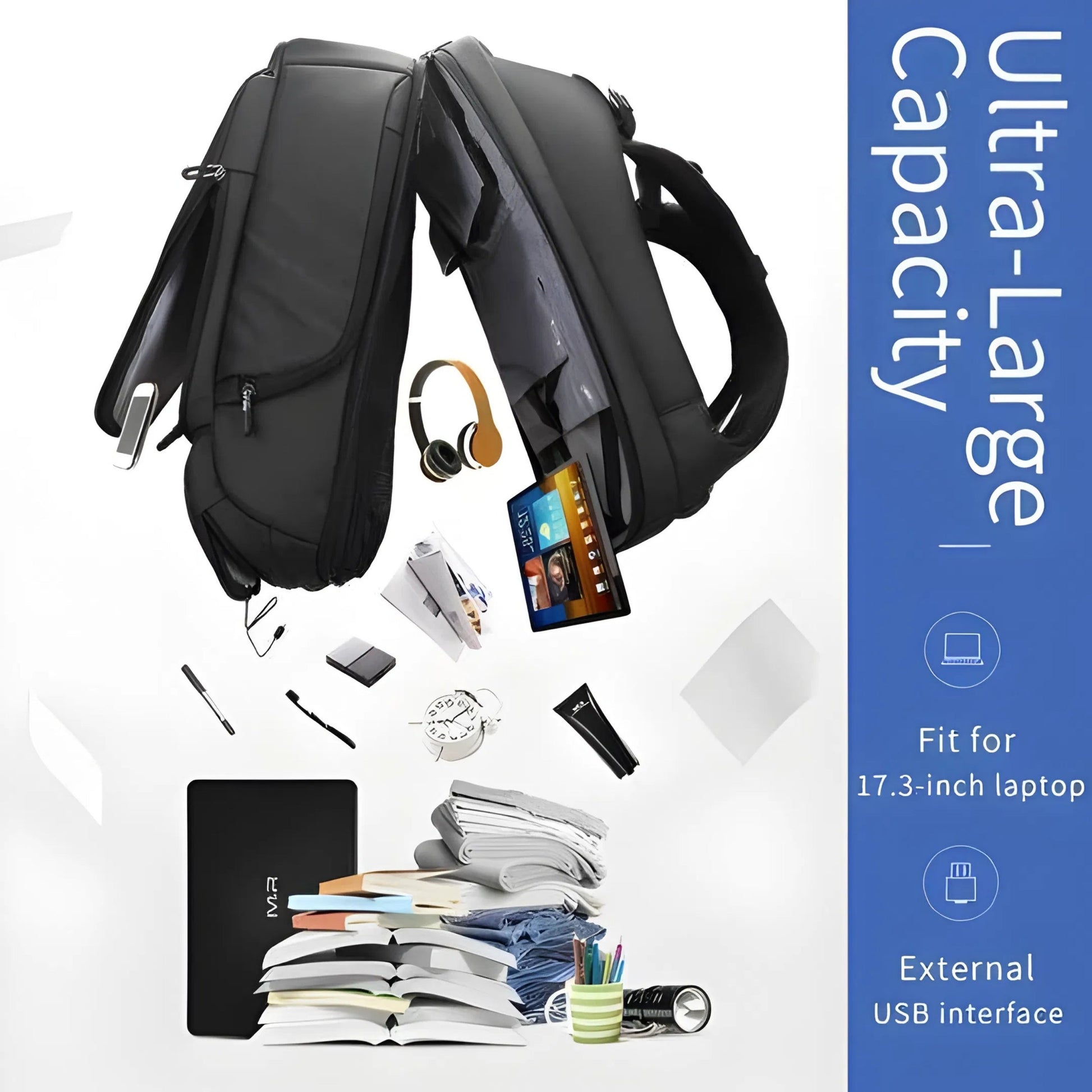 Backper Sextans Waterproof Oxford Backpack — lifestyle shot
