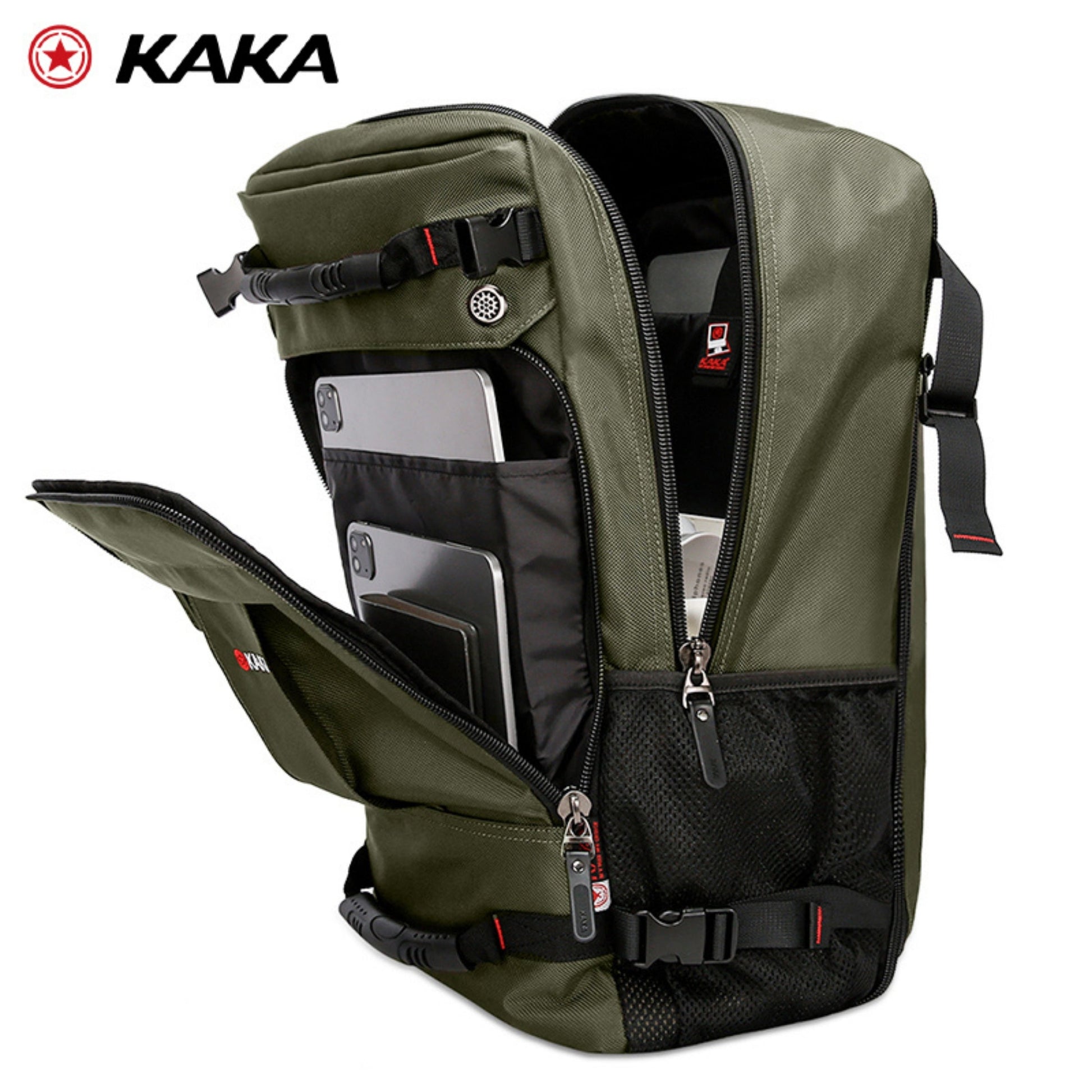 Backper Hydra Waterproof Polyester Backpack — side detail