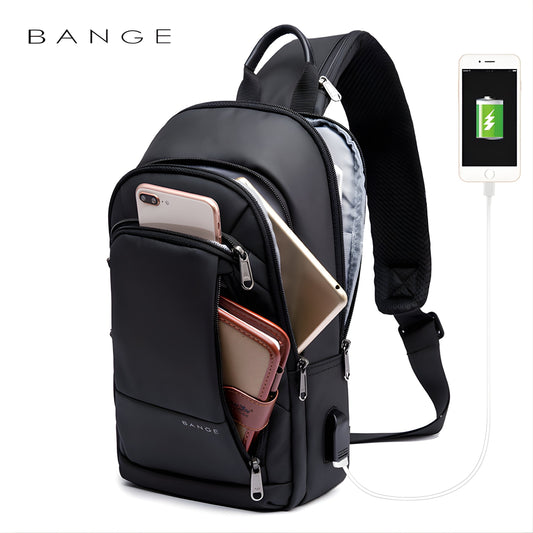 Backper Carina Anti-Theft Nylon Sling Bag — front view
