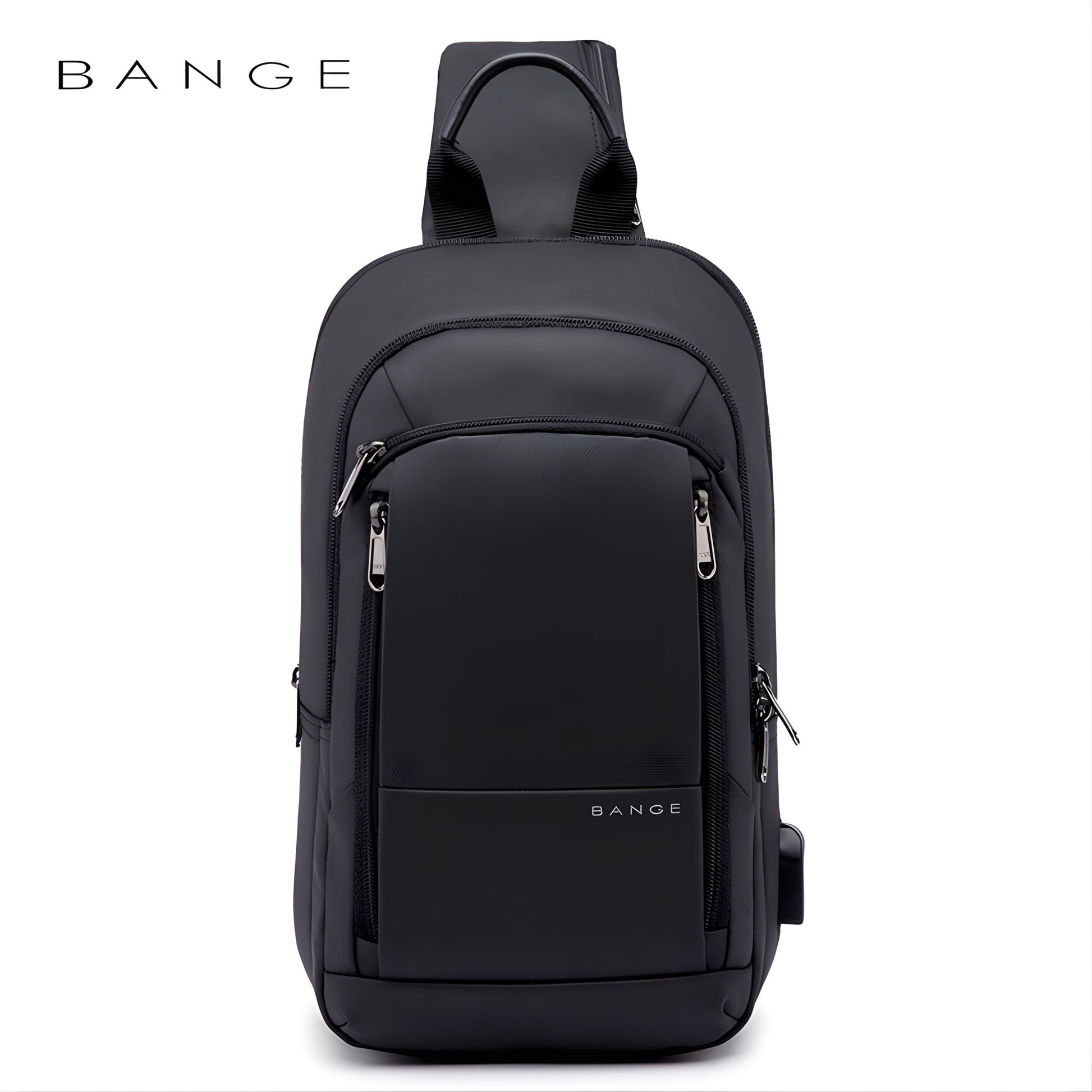Backper Carina Anti-Theft Nylon Sling Bag — back panel