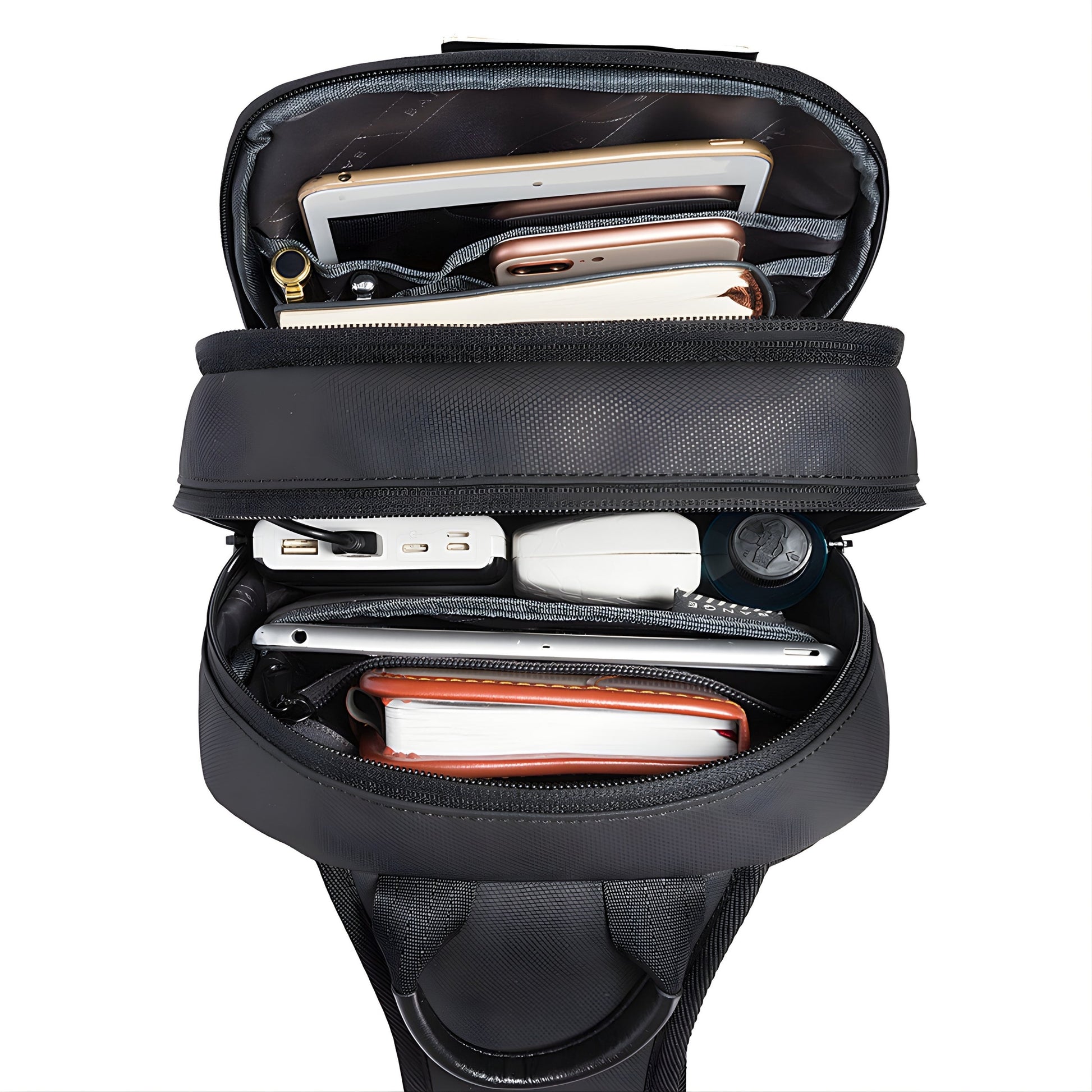 Backper Vela Anti-Theft Oxford Sling Bag — front view