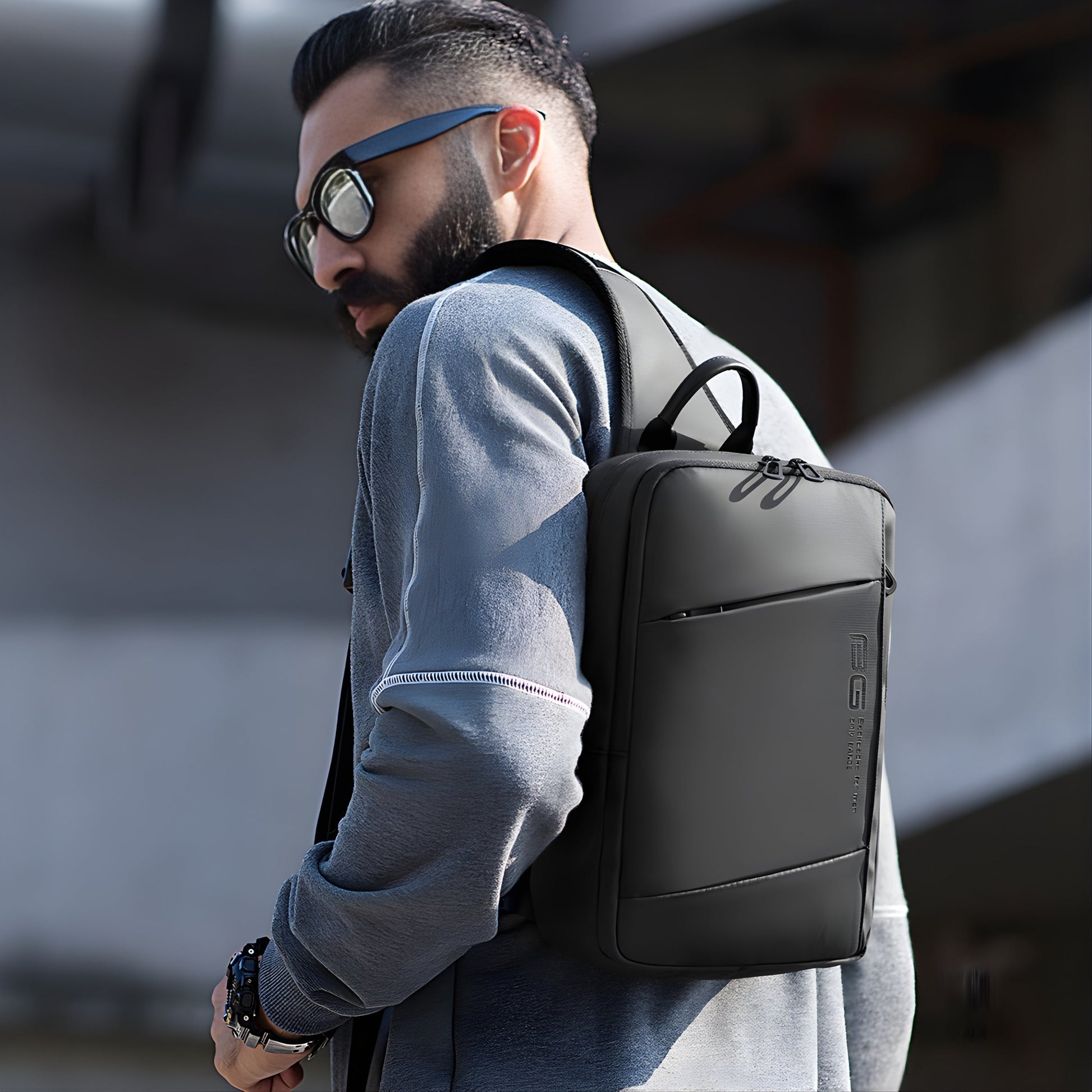 Backper Vela Anti-Theft Oxford Sling Bag — interior compartment