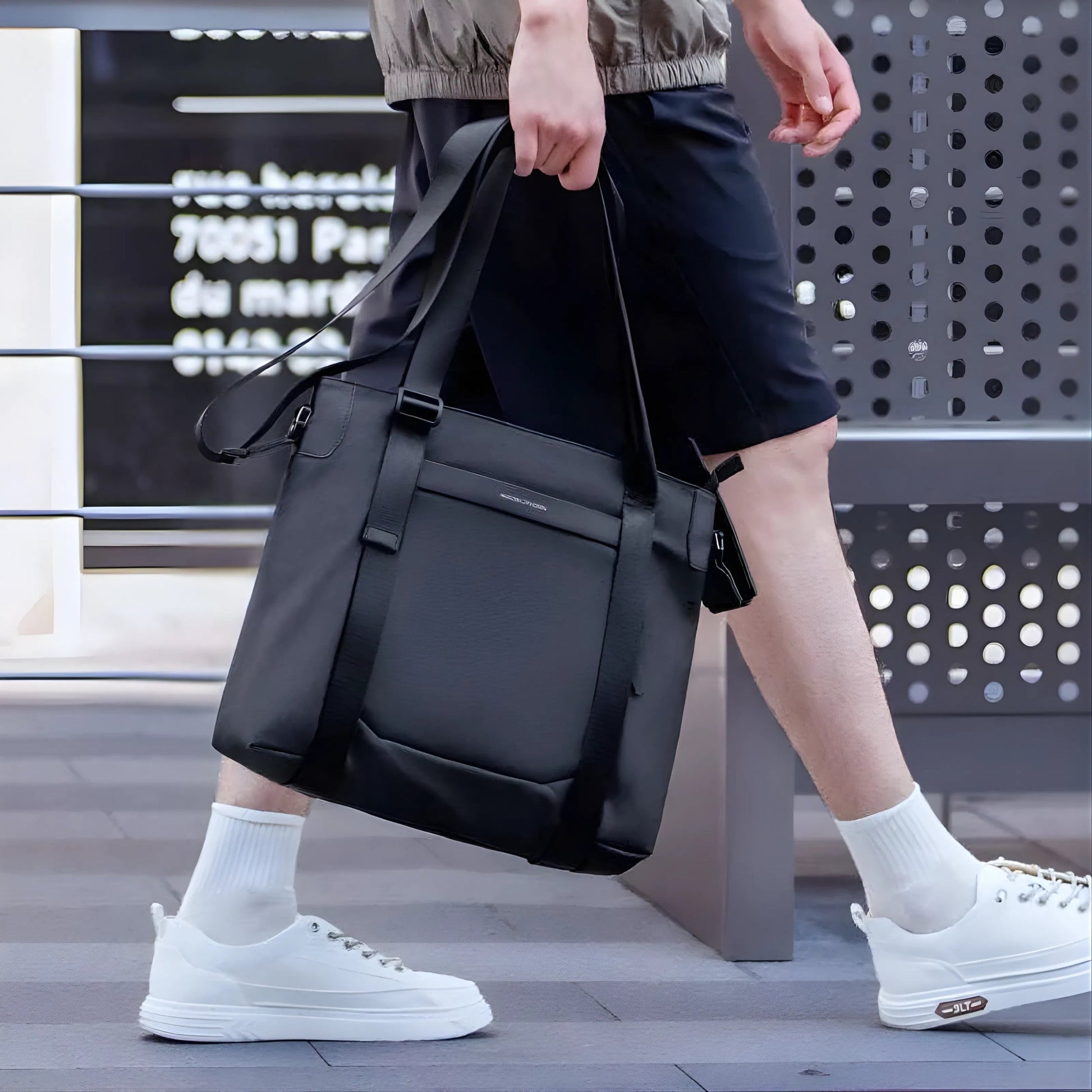 Backper Norma Travel Oxford Backpack — lifestyle shot