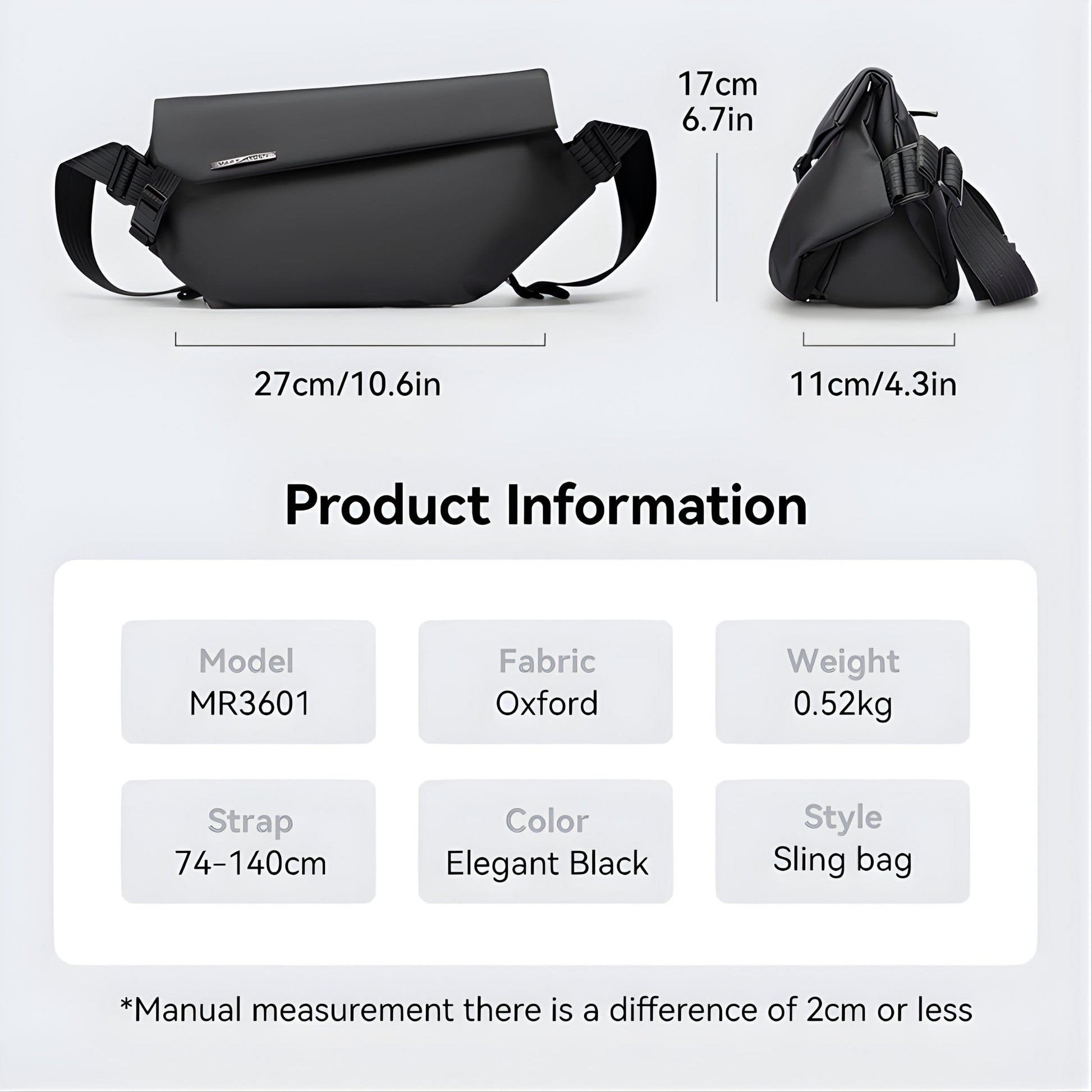 Backper Wraith Waterproof Oxford Backpack — packed view