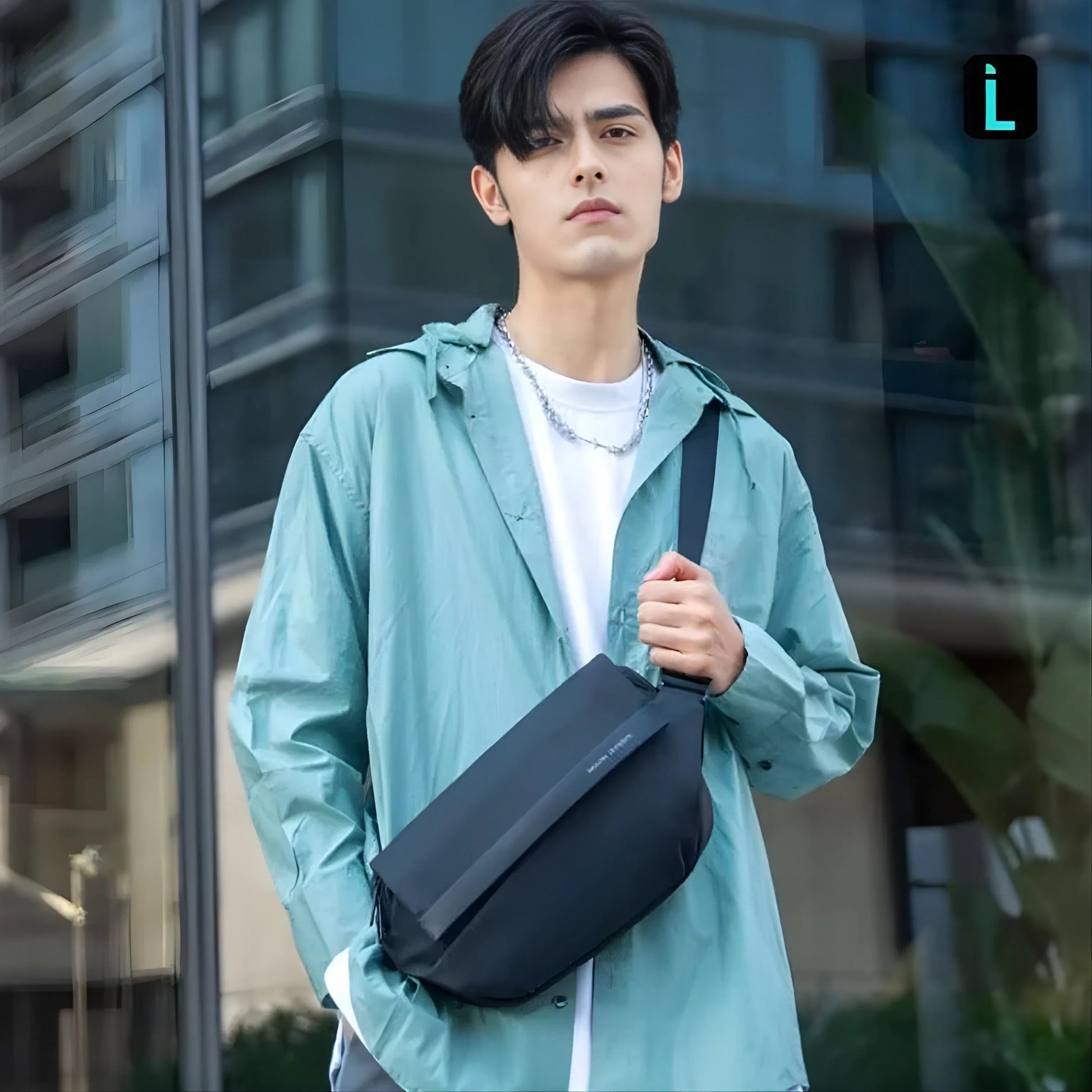 Backper Libra Waterproof Oxford Backpack — back panel