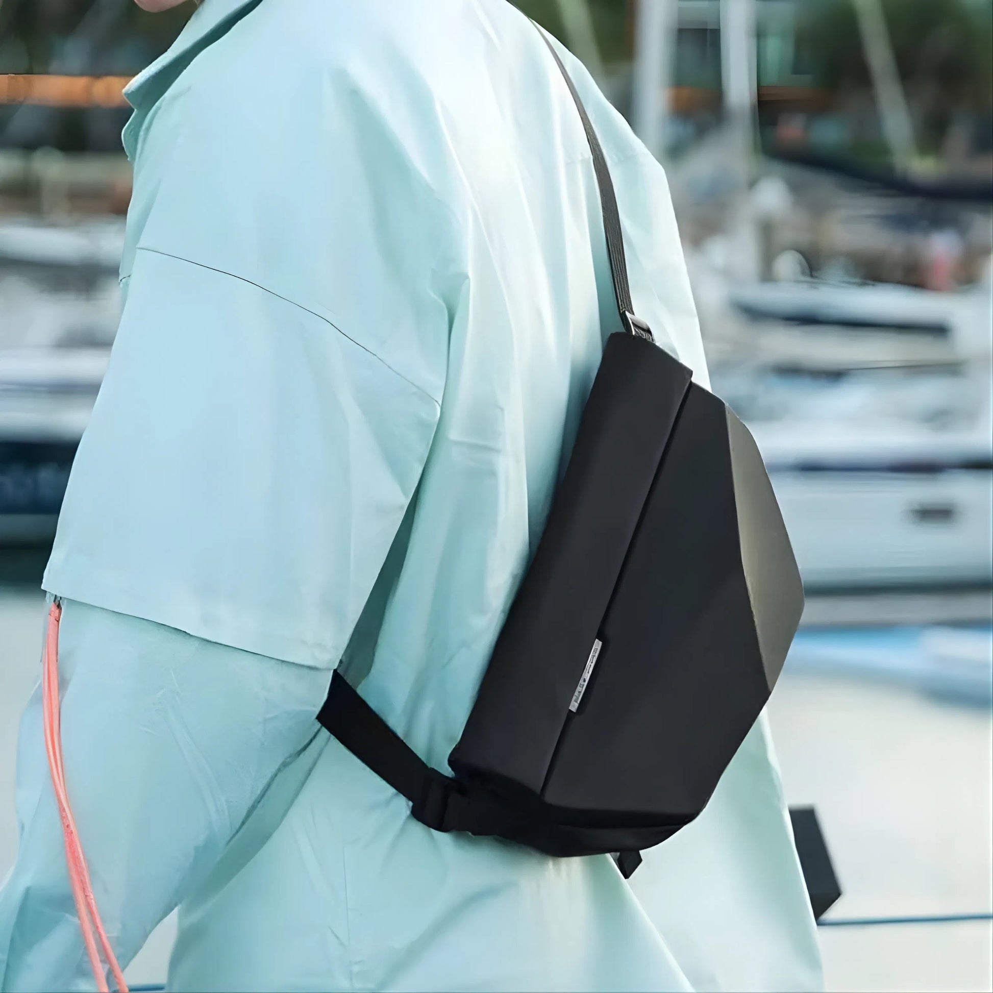 Backper Lacerta Waterproof Oxford Sling Bag — side detail
