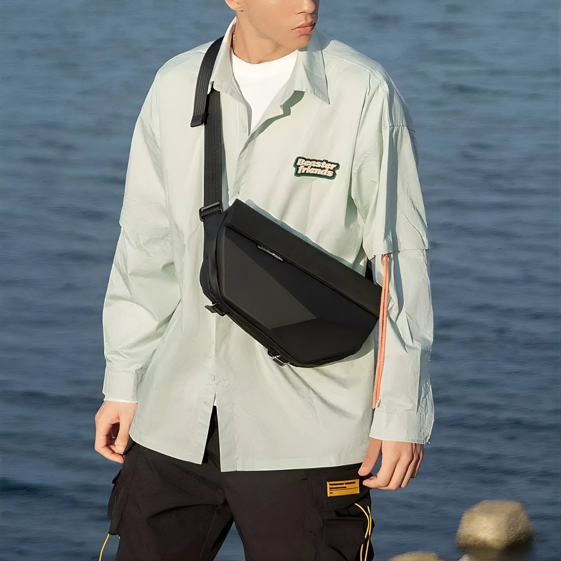 Backper Lacerta Waterproof Oxford Sling Bag — lifestyle shot