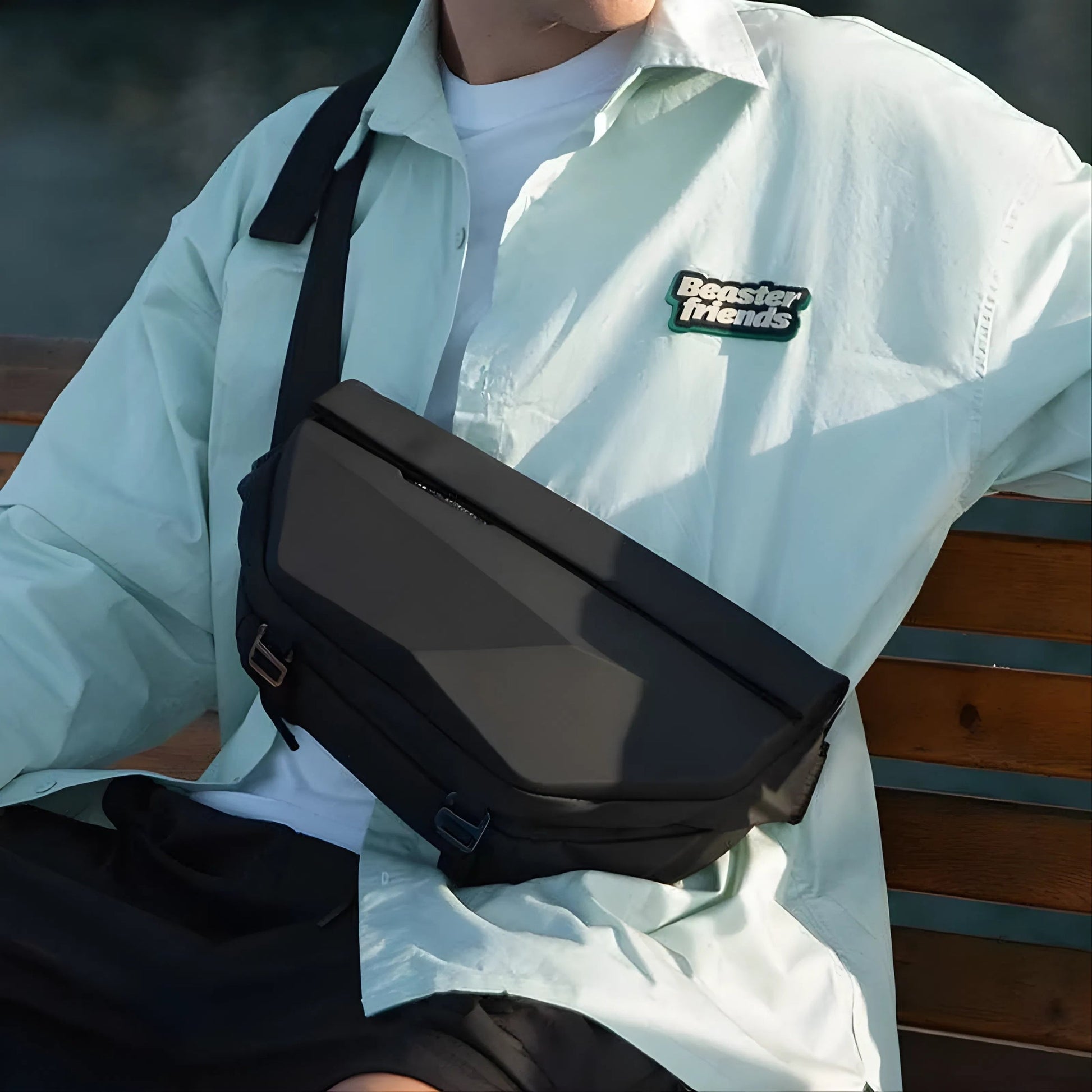 Backper Lacerta Waterproof Oxford Sling Bag — size reference