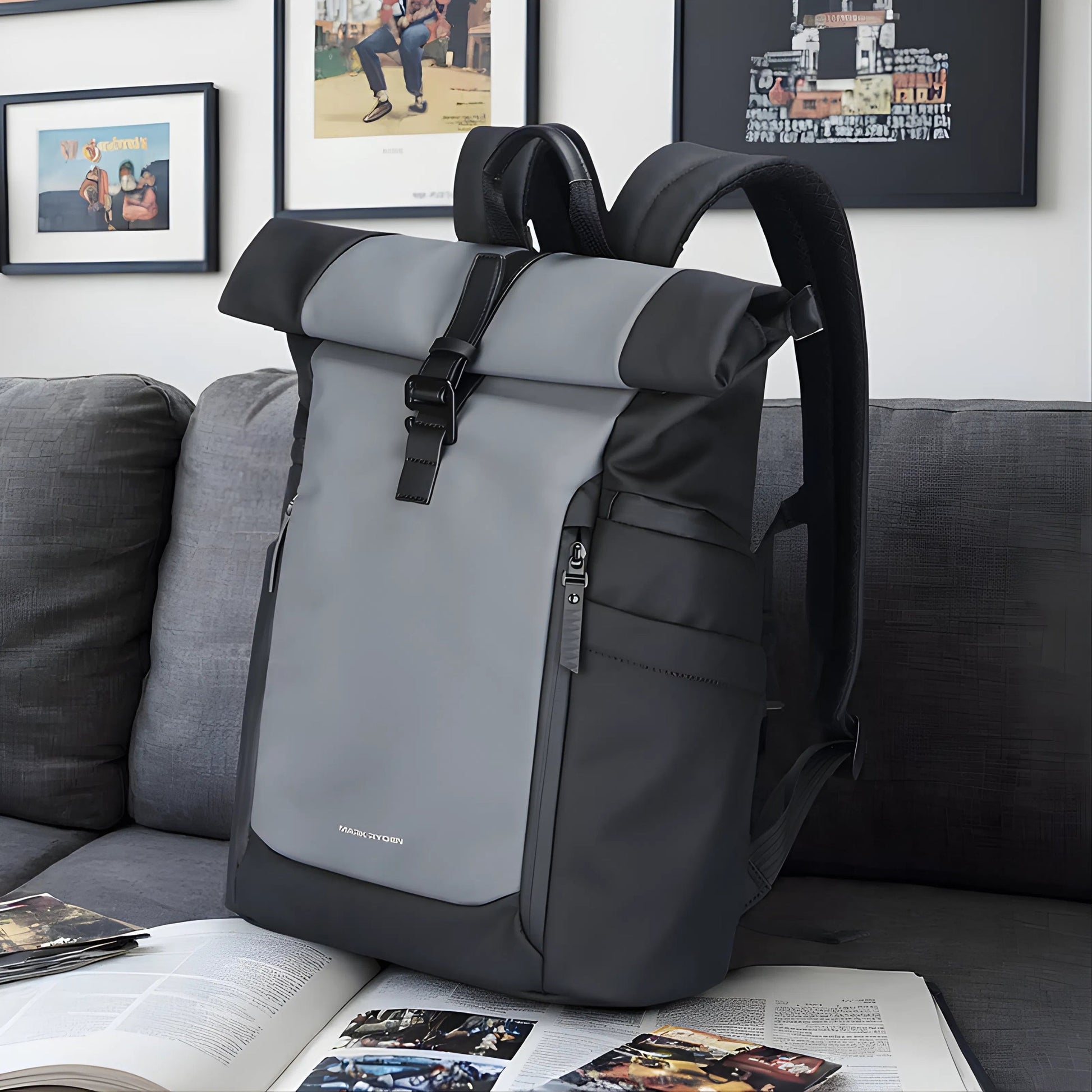 Backper Sculptor Anti-Theft Oxford Backpack — interior compartment