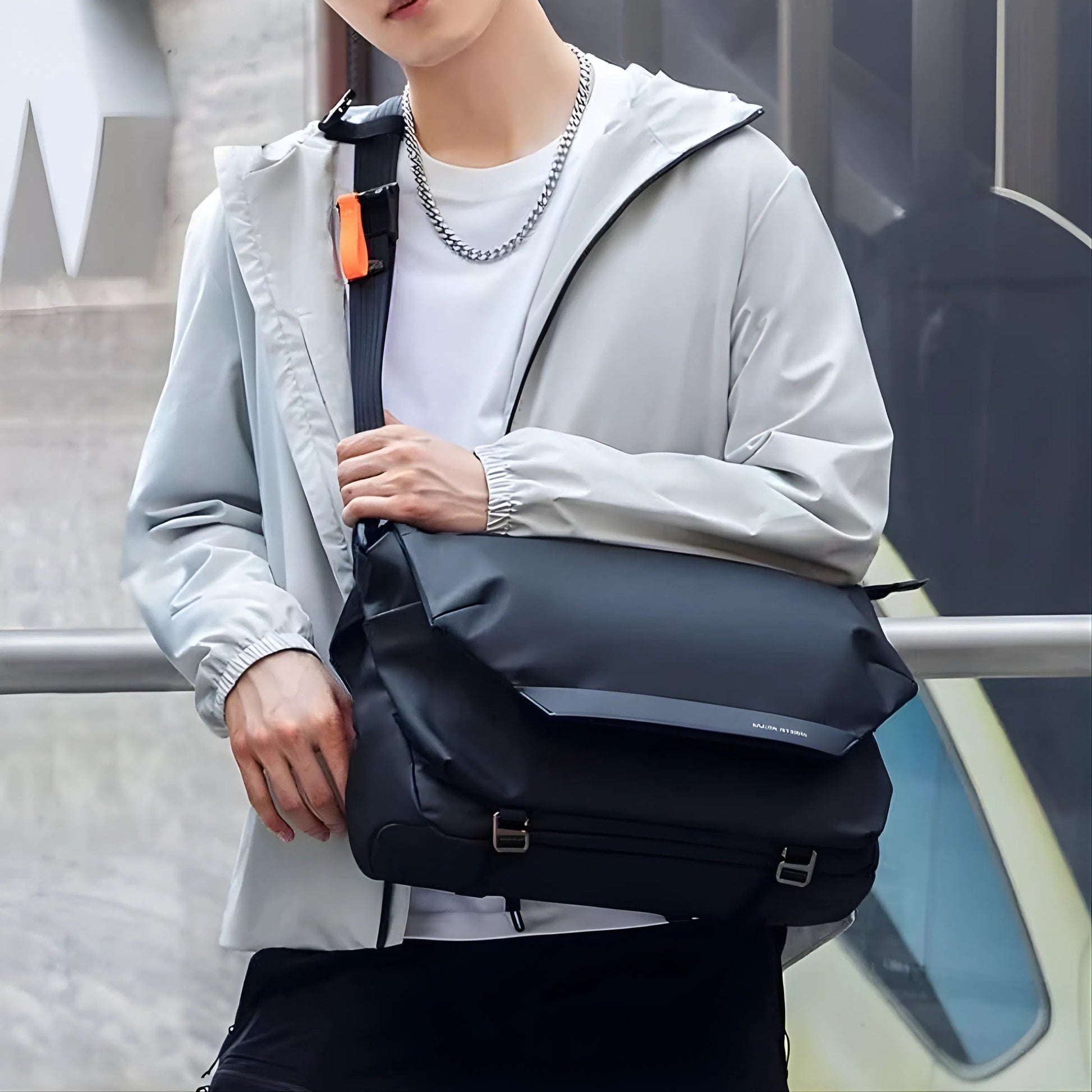 Backper Eridanus Waterproof Oxford Sling Bag — back panel