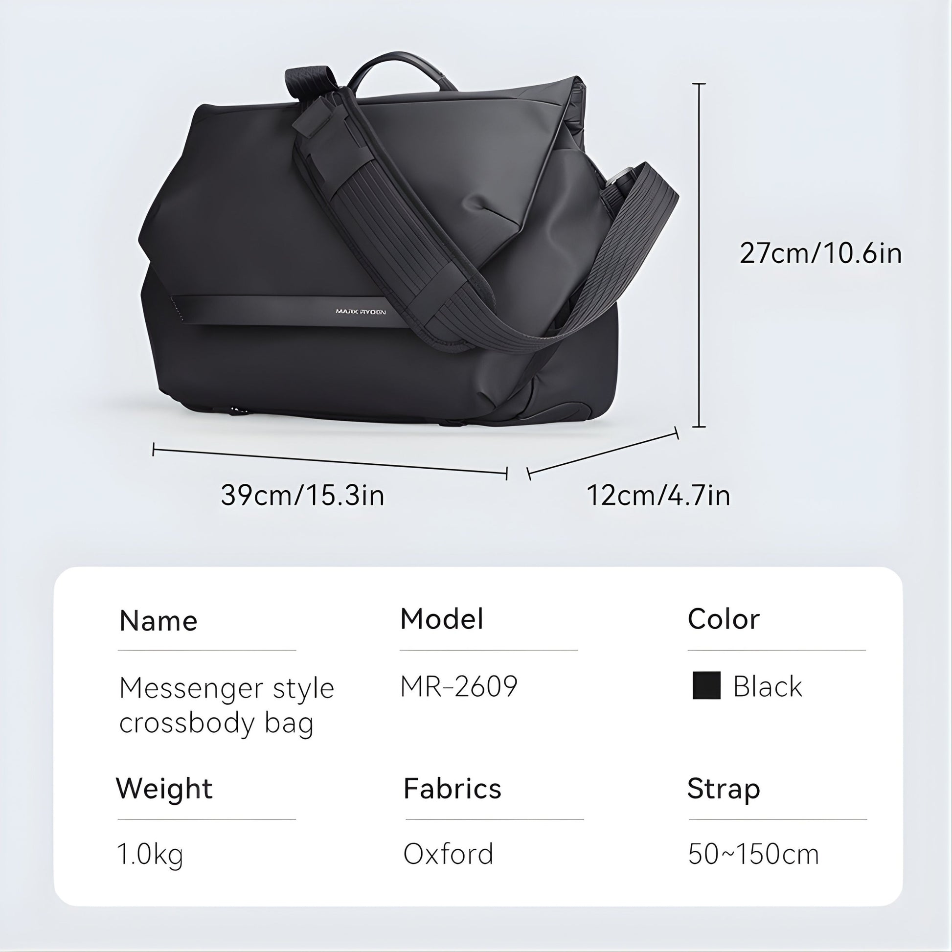 Backper Eridanus Waterproof Oxford Sling Bag — feature detail