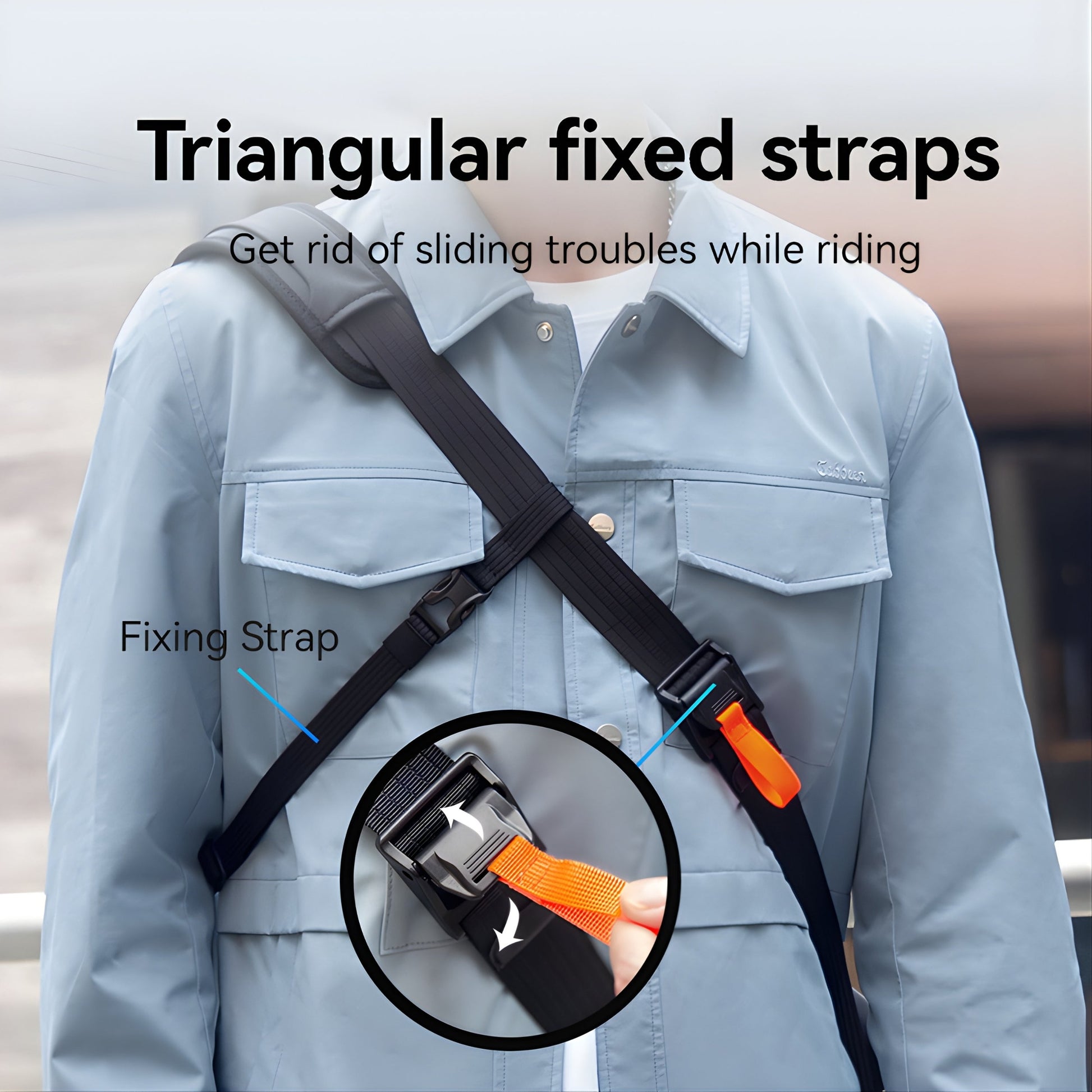 Backper Eridanus Waterproof Oxford Sling Bag — size reference