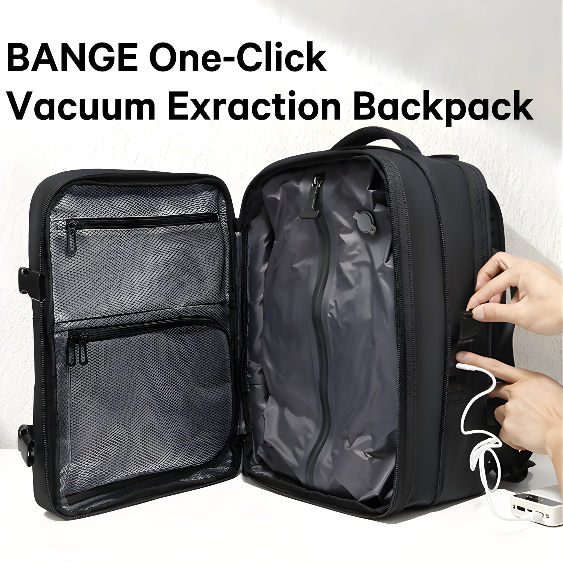 Backper Stella Expandable Polyester Backpack — in use