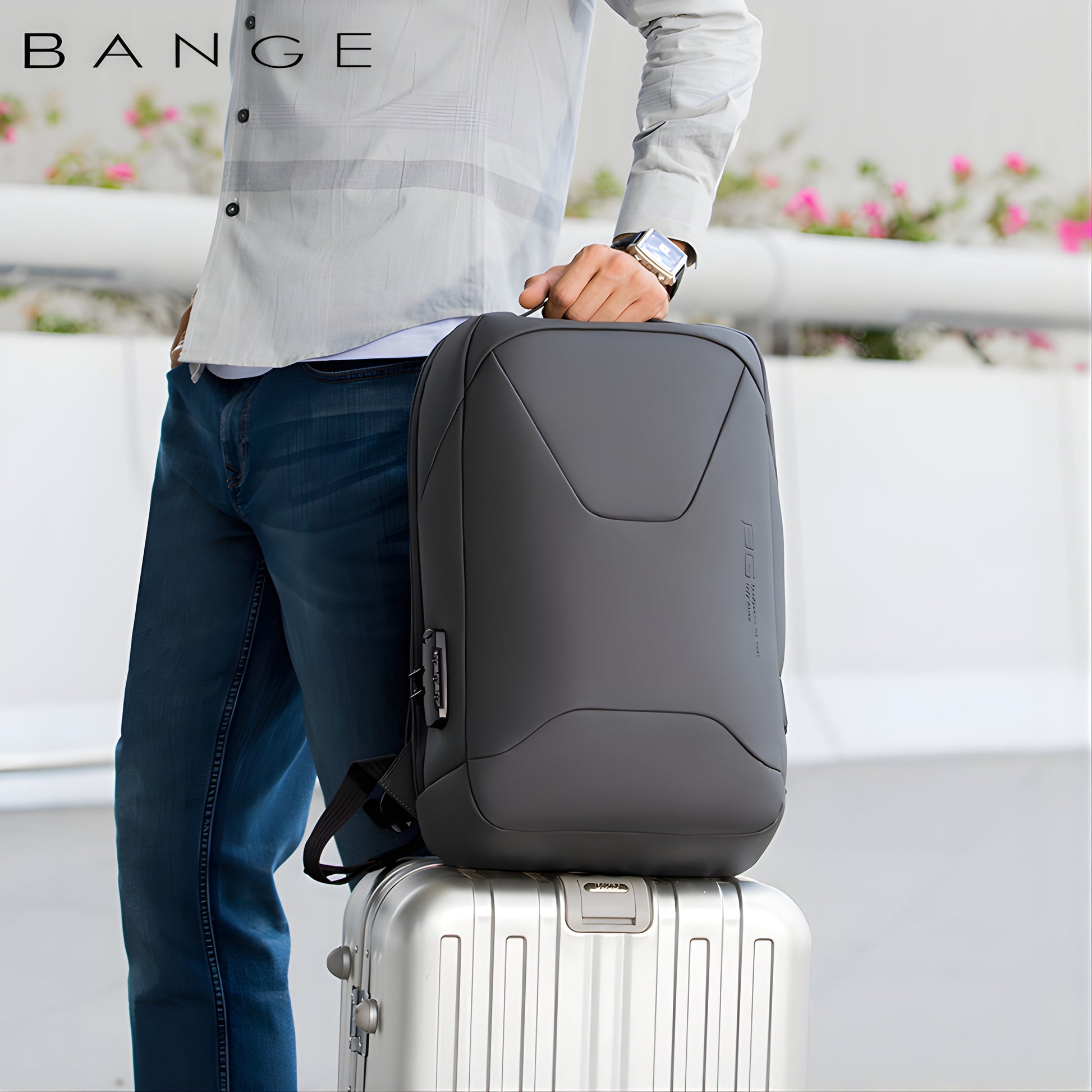 Backper Galaxy Anti-Theft Polyester Backpack — size reference