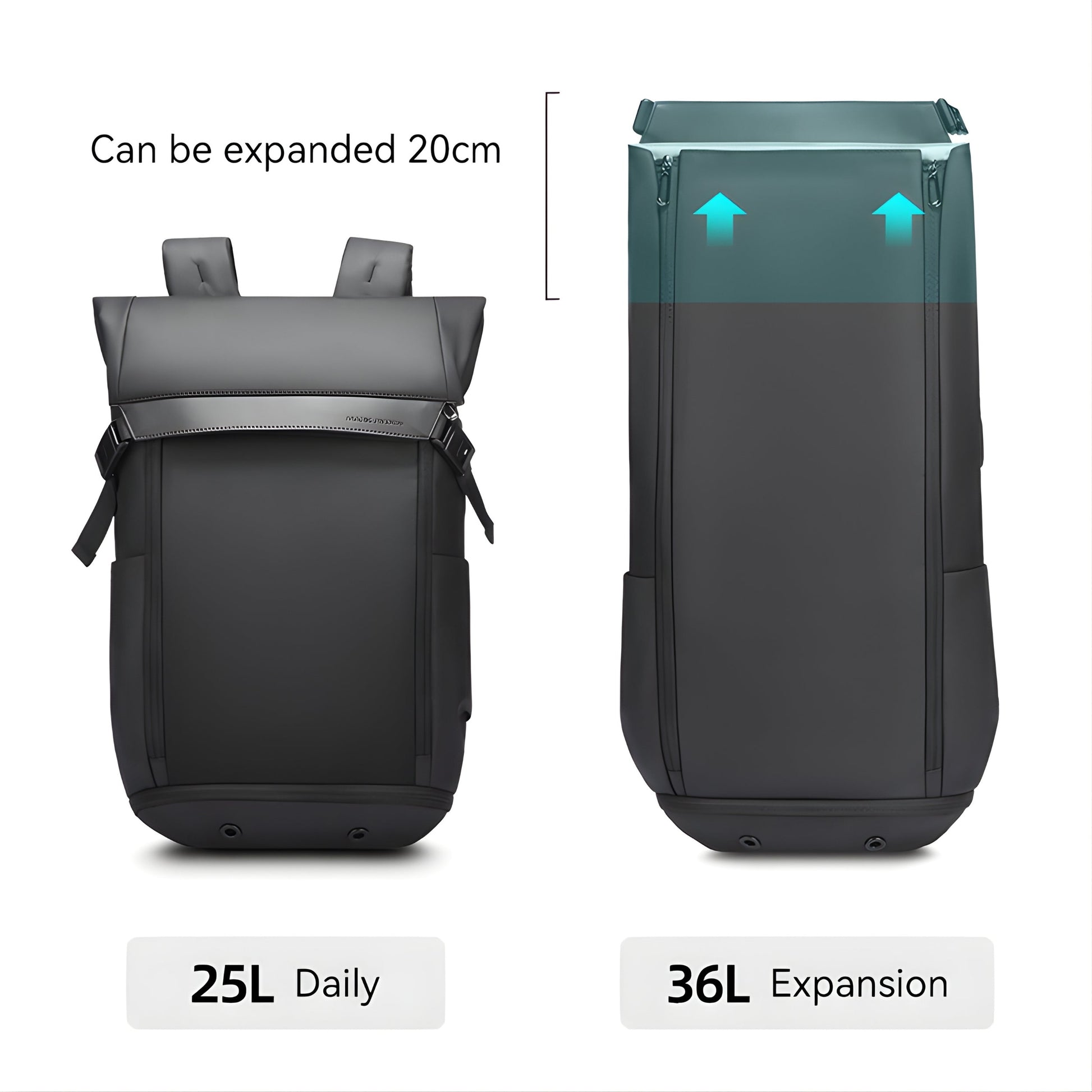 Backper Mesa Travel Oxford Backpack — interior compartment