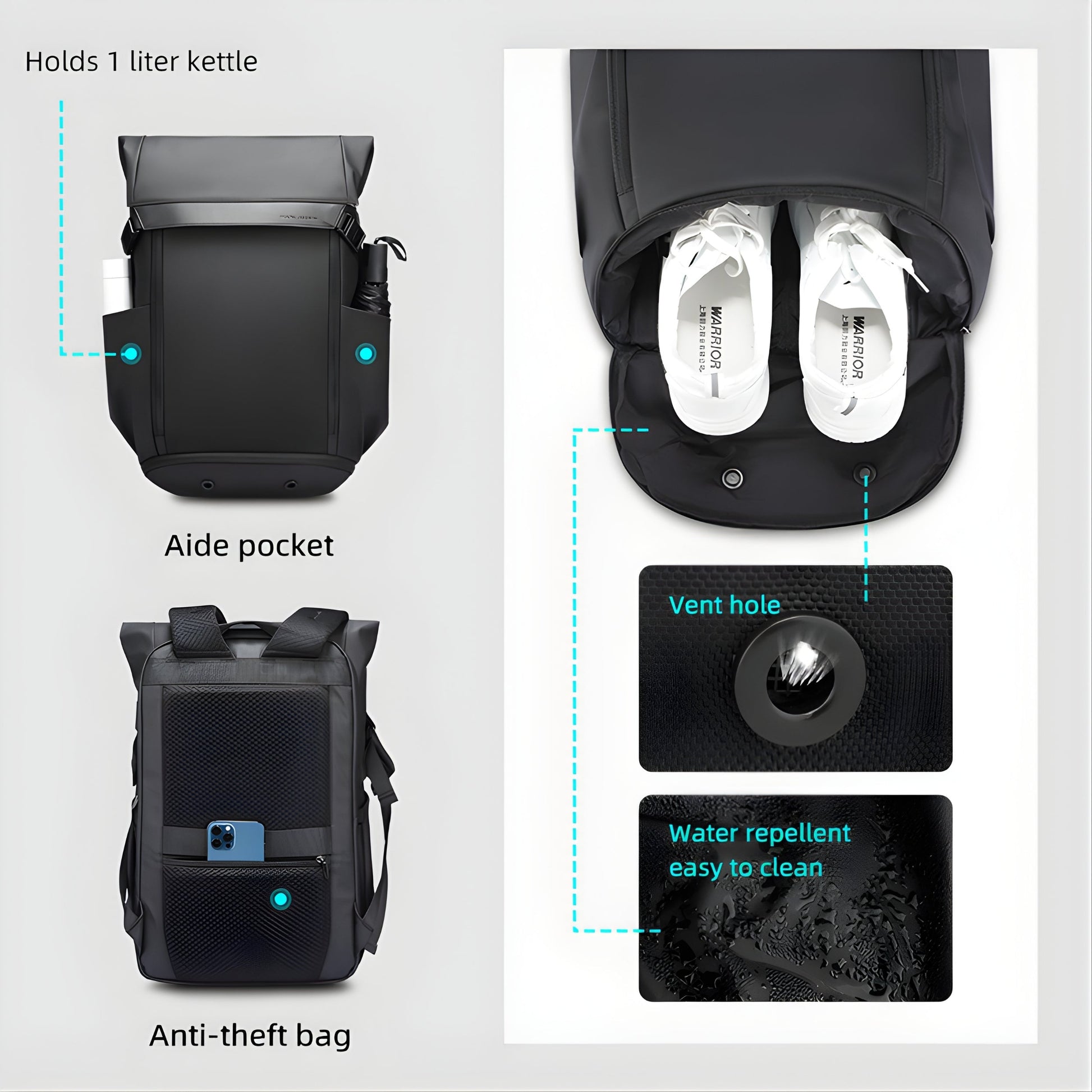 Backper Mesa Travel Oxford Backpack — lifestyle shot