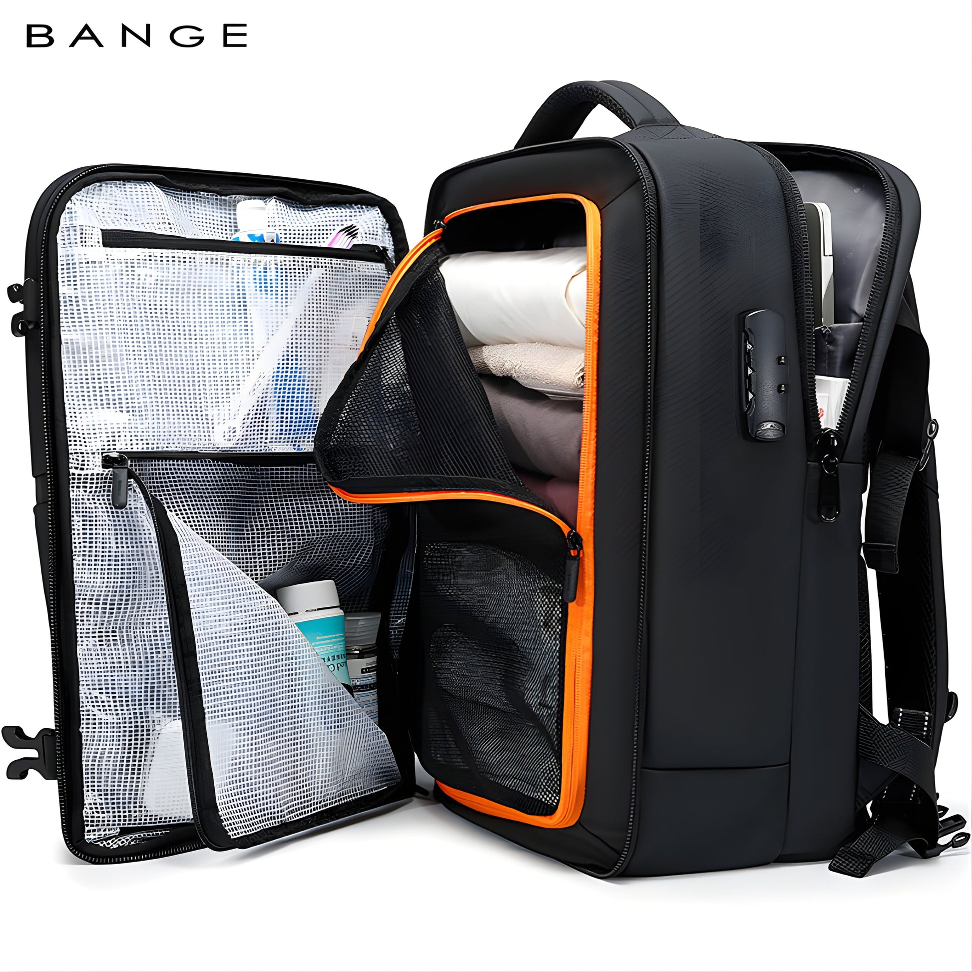 Backper Comet Anti-Theft Polyester Backpack — back panel